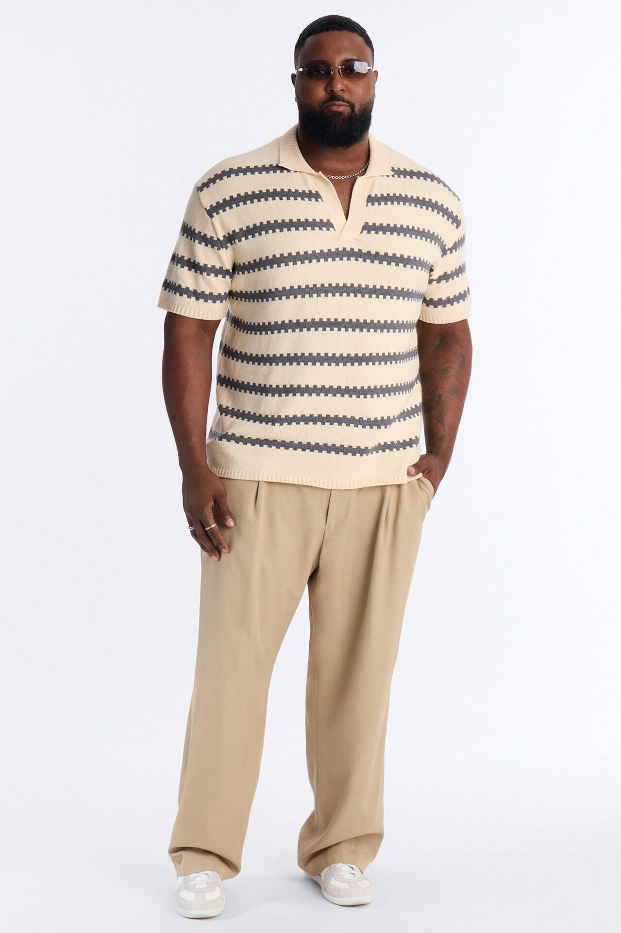 Ripple Stripe Johnny Polo - Charcoal