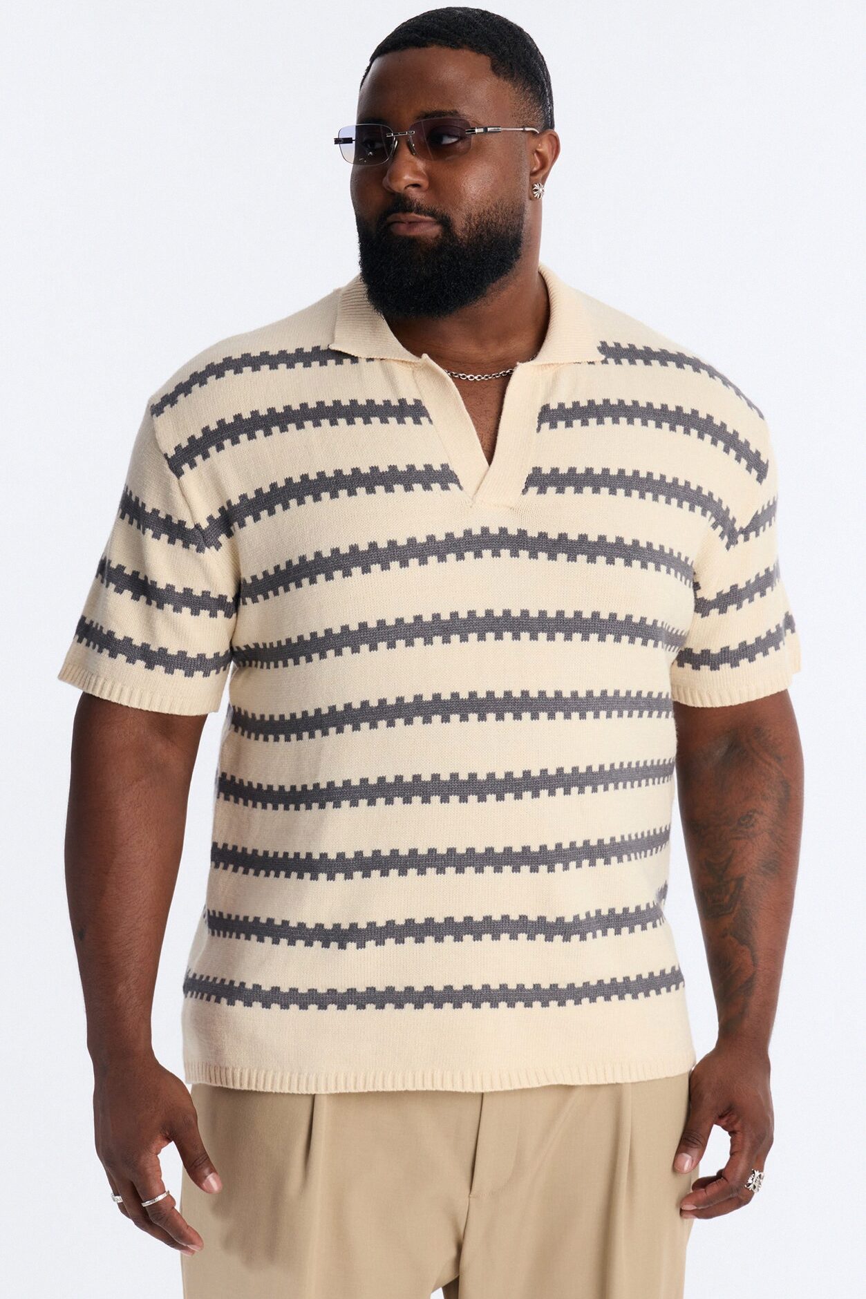 Ripple Stripe Johnny Polo - Charcoal