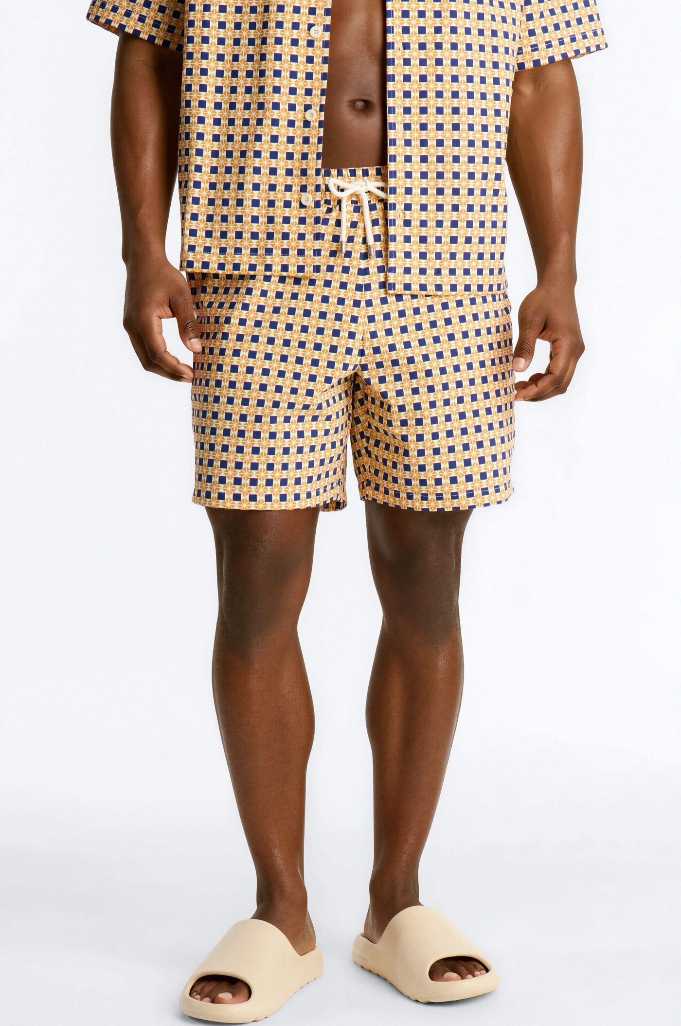 Laguna Mosaic Swim Trunk 7″ - Multi Color