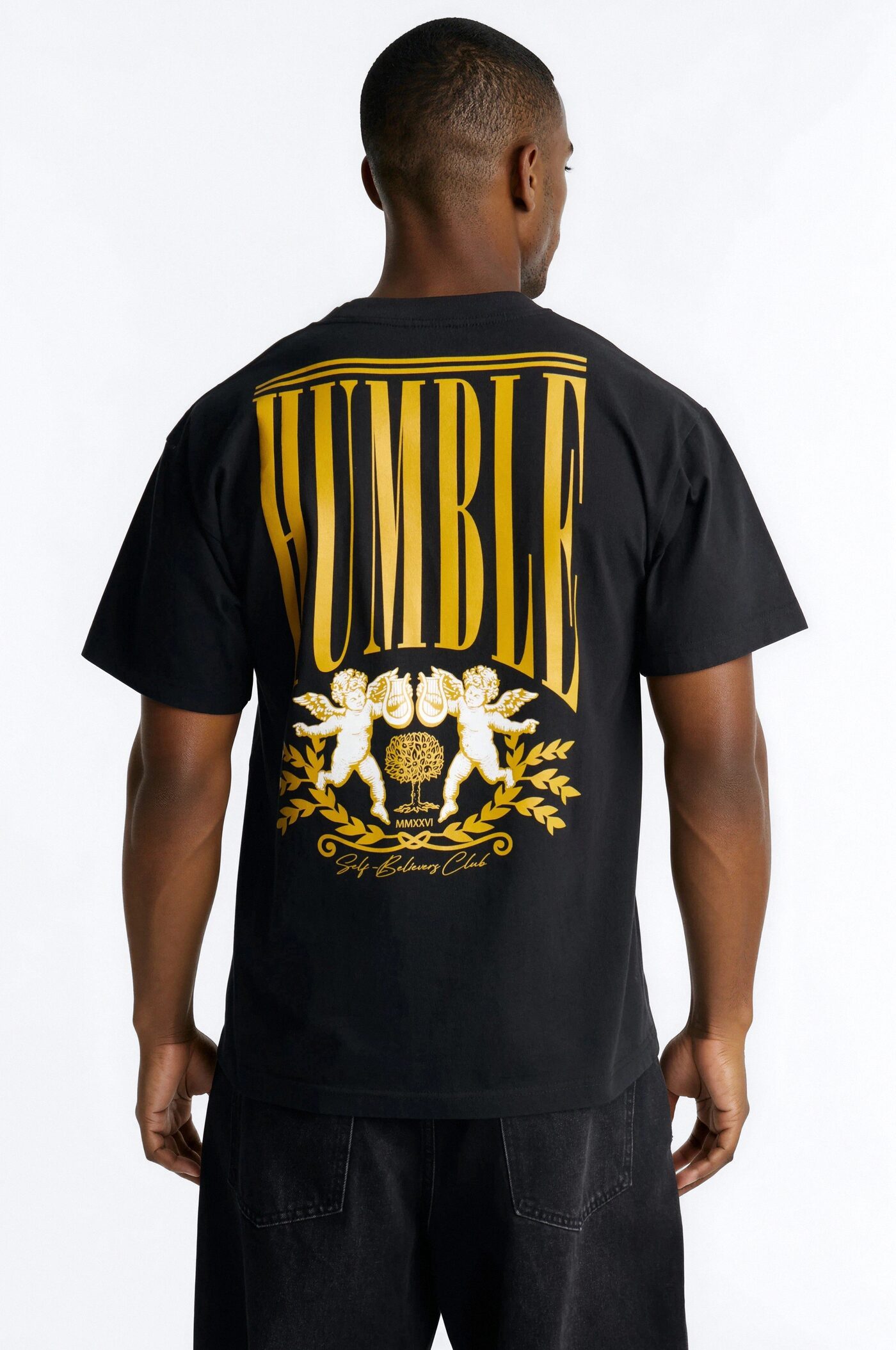 Humble Oversized Heavy Weight Short Sleeve Tee - Black