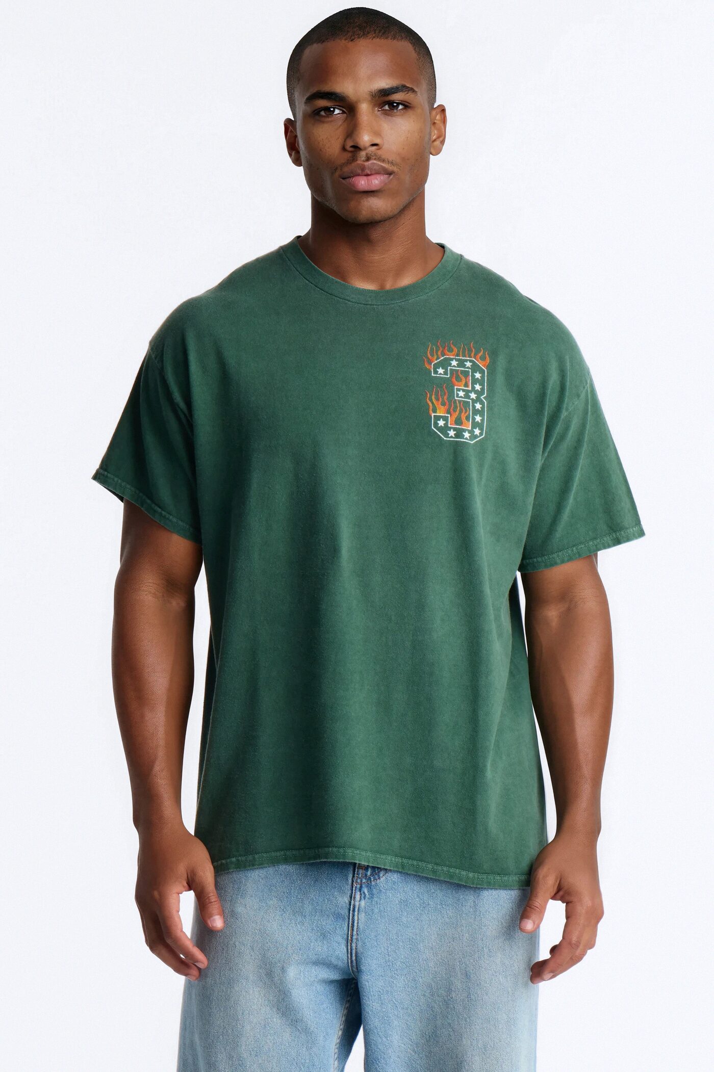 Speed Is My Fuel Vintage Print Short Sleeve Tee - Hunter Green