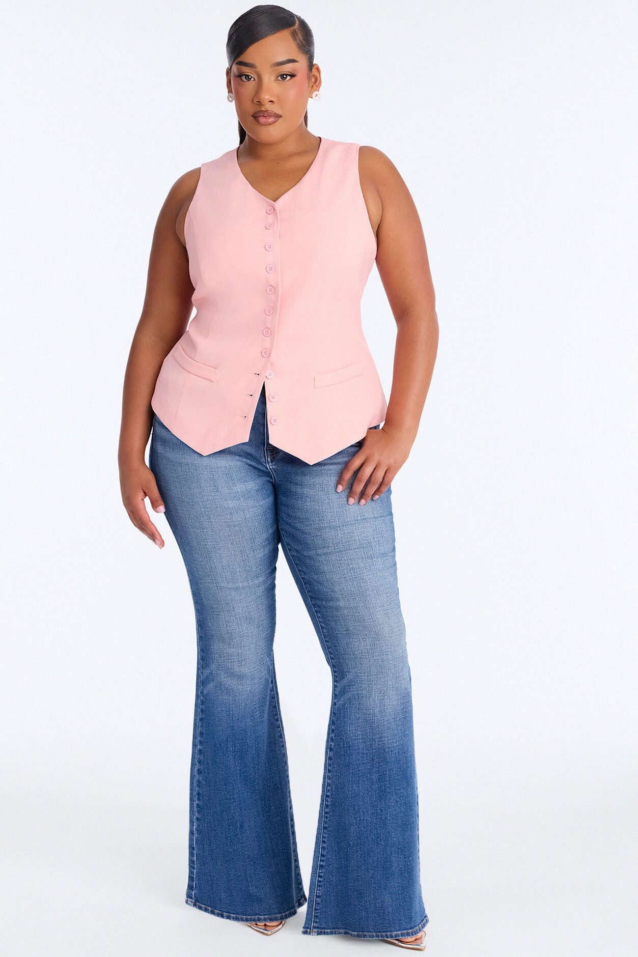 Brooklyn Babe Vest Top - Pink