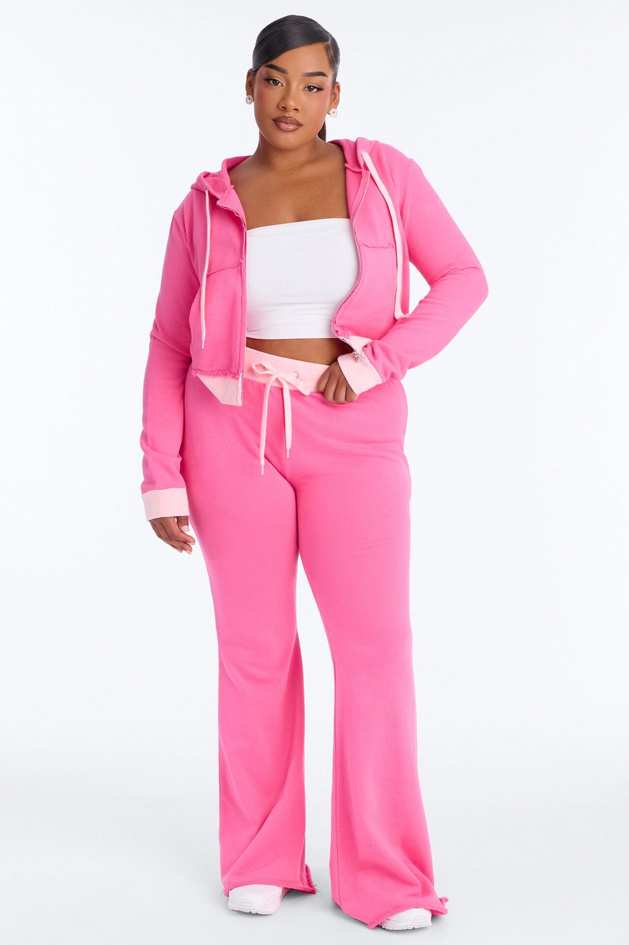 Keeping Up With Me Pant Set - Pink