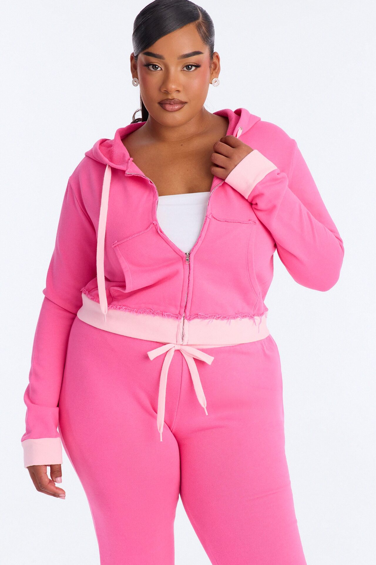Keeping Up With Me Pant Set - Pink