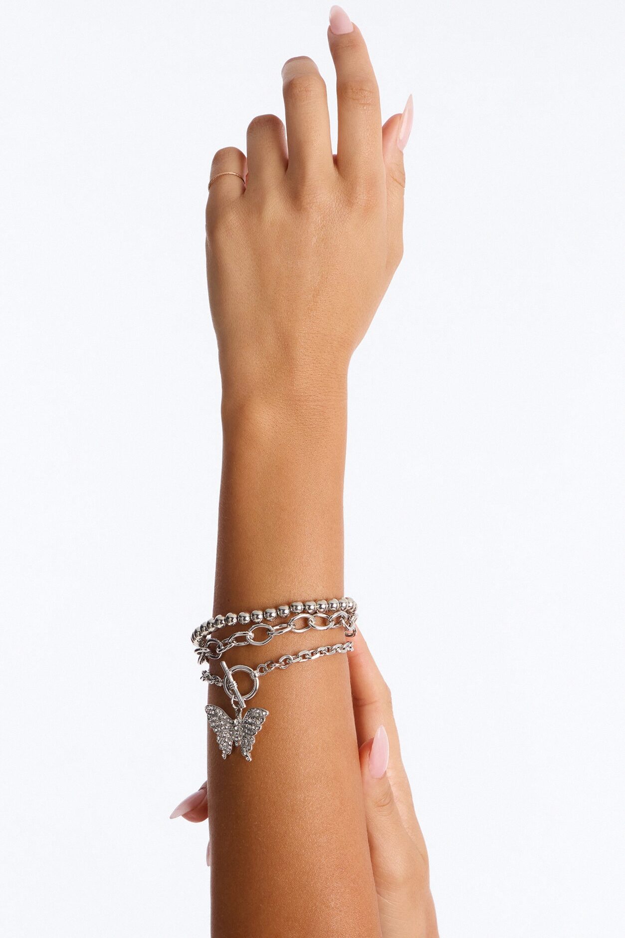 Flyest In Town 3 Piece Bracelet Set - Silver