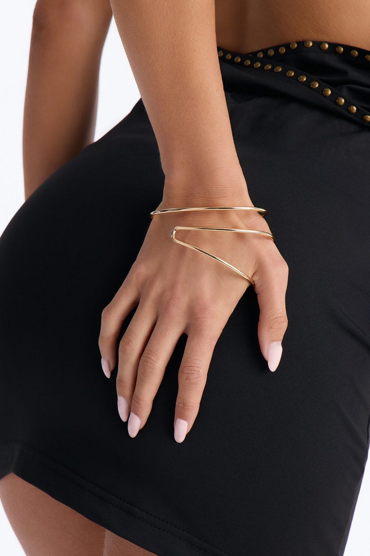 Trend Driven Hand Cuff - Gold