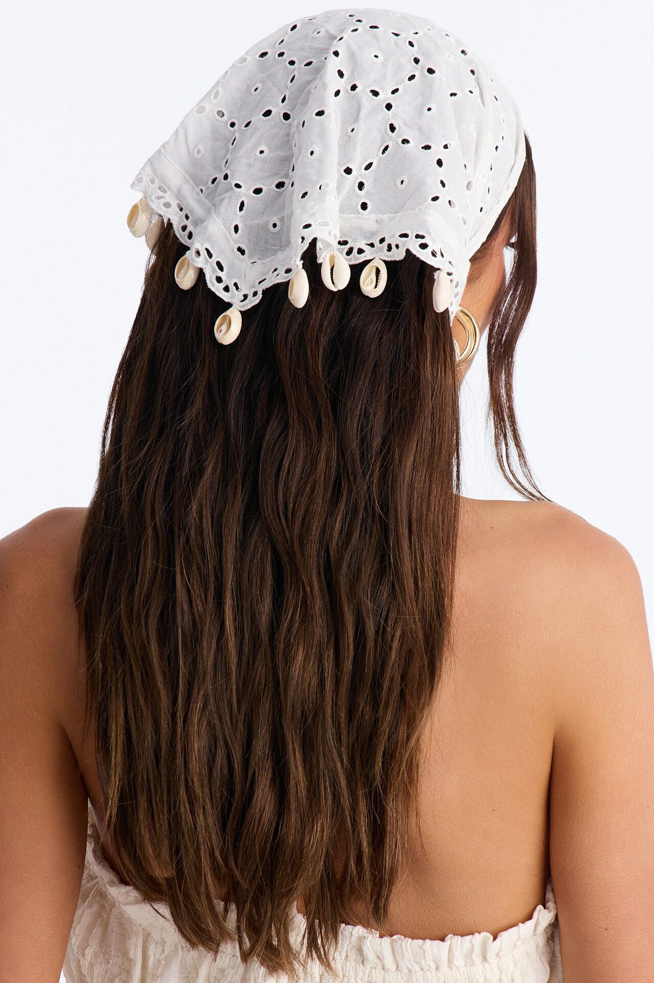 Shell We Dance Head Wrap - White
