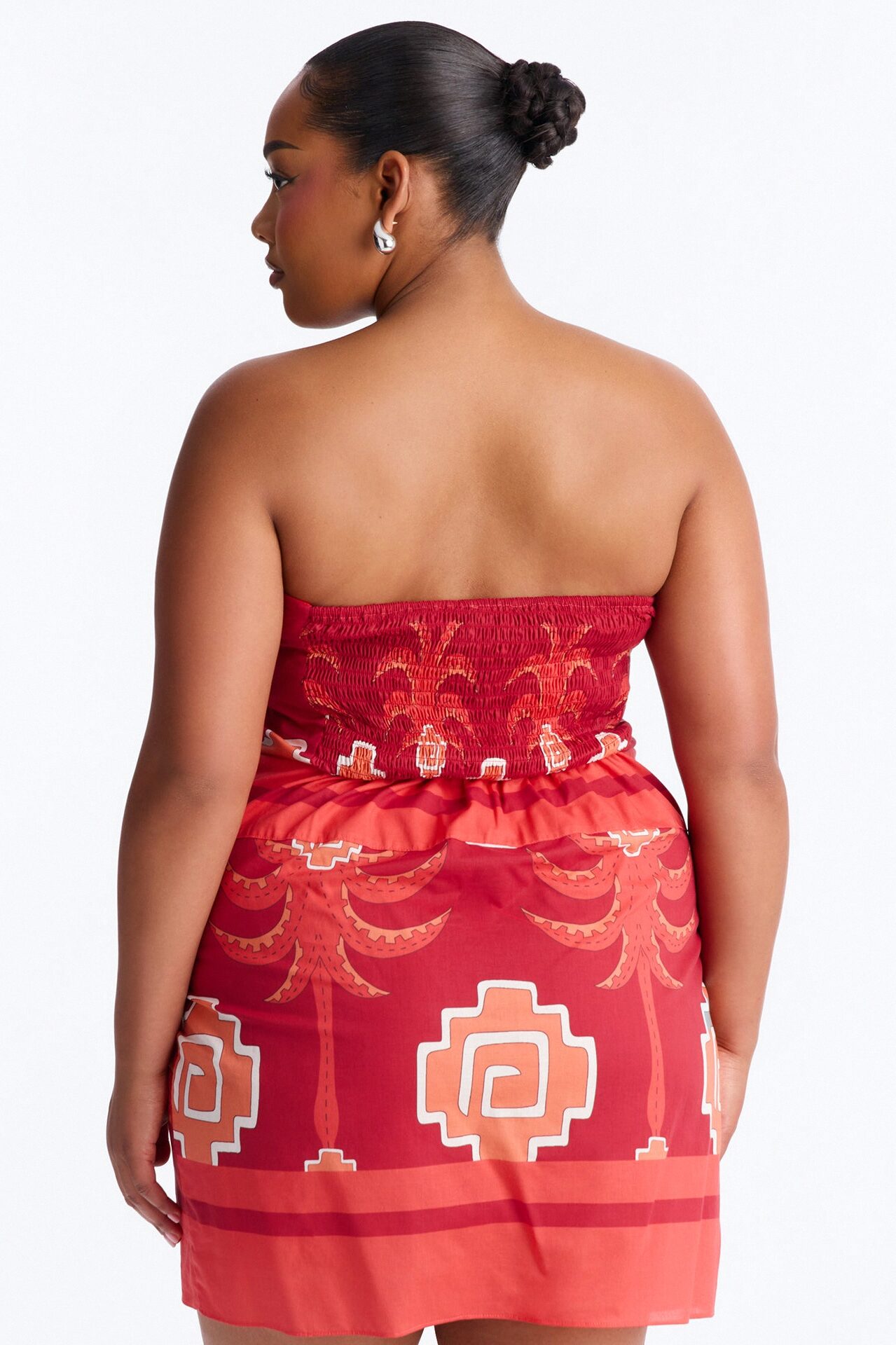 Eileen Wrap Mini Dress - Red