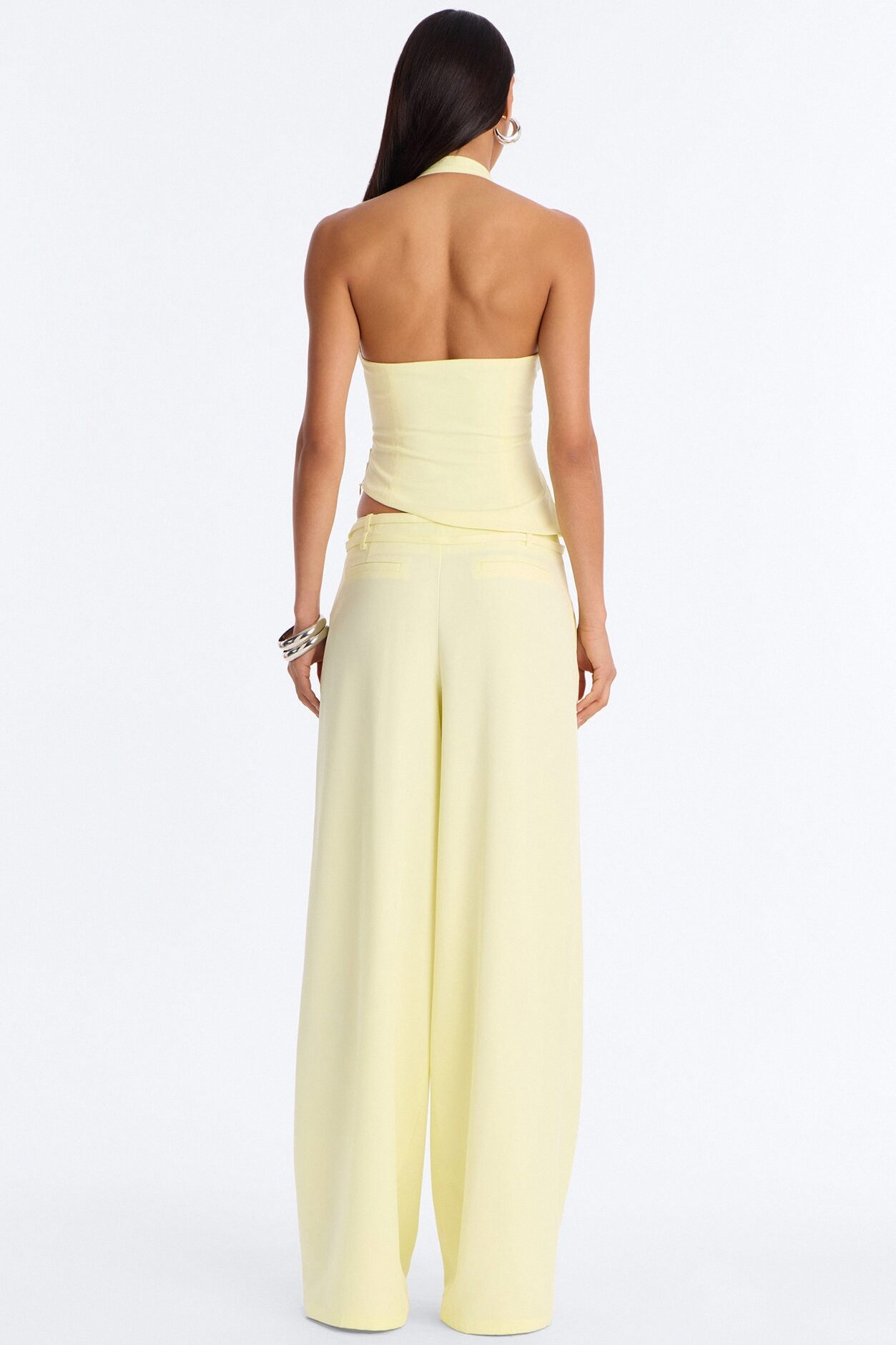 Keila Halter Pant Set - Butter Yellow