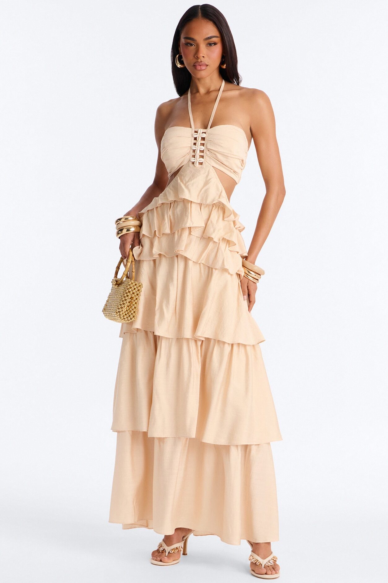 Chic Before Noon Maxi Dress - Oatmeal