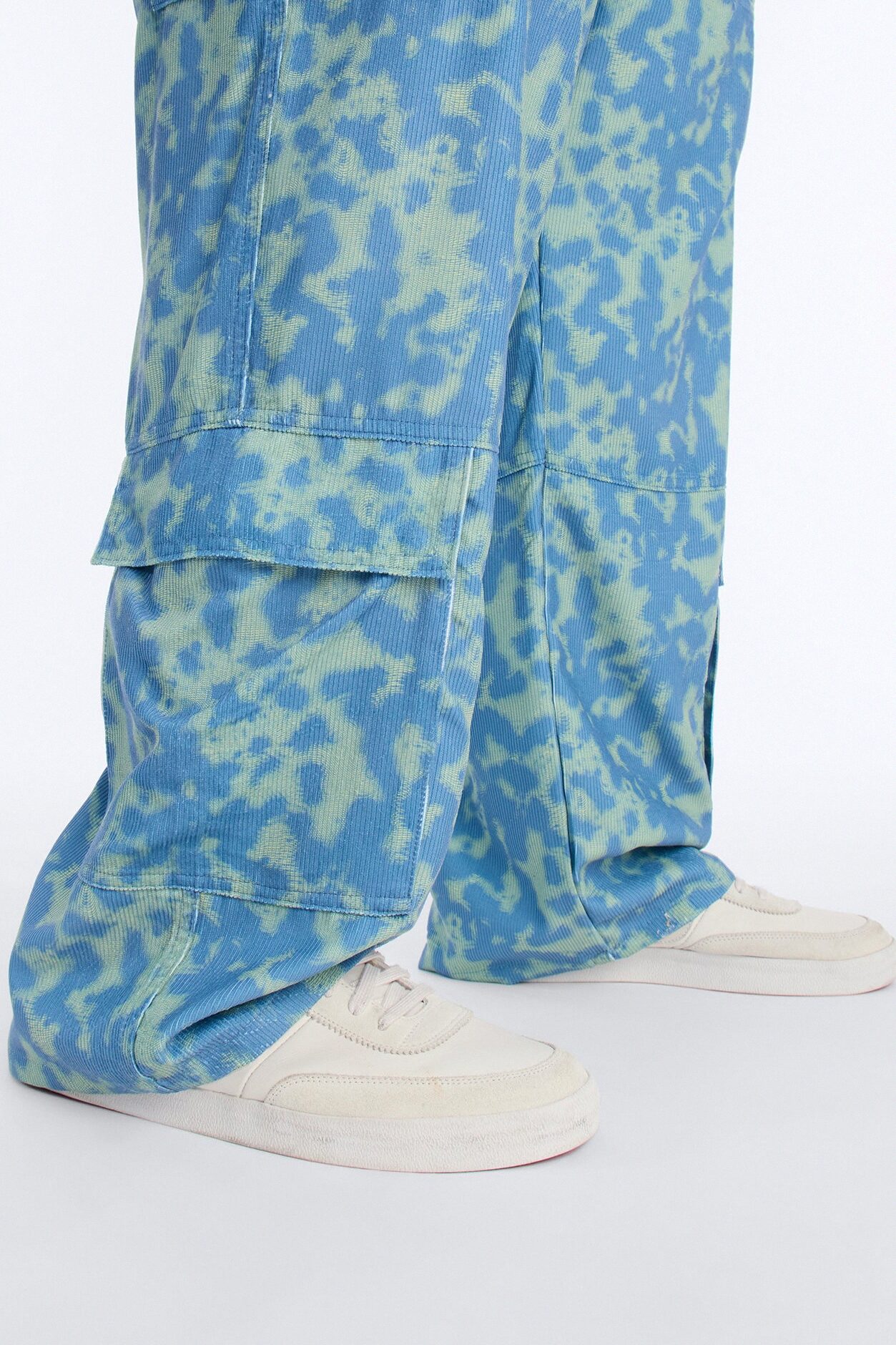 Baggy Terrain Drip Textured Pant - Blue