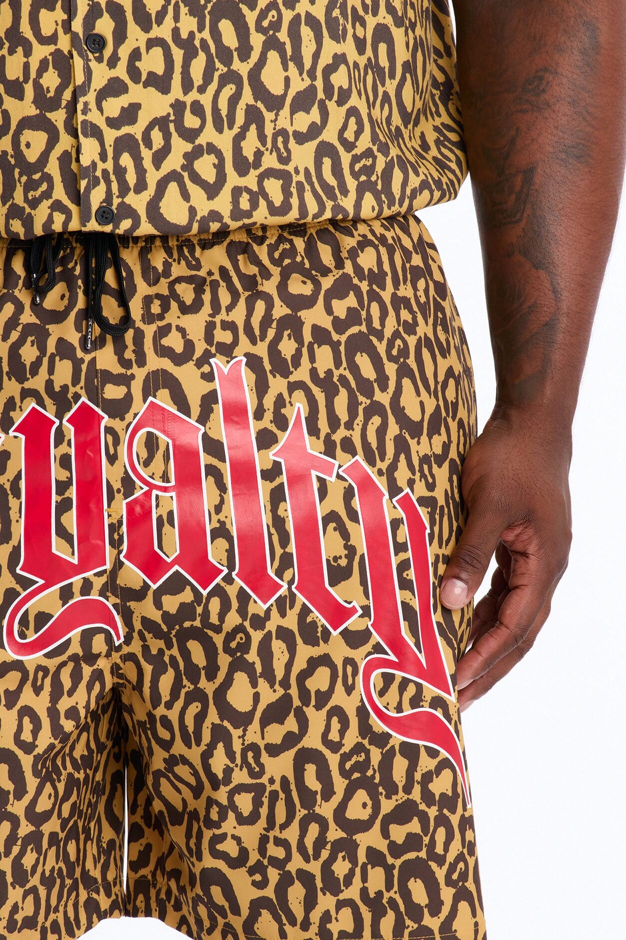 Loyalty In The Wild Swim Trunk 7″ - Leopard