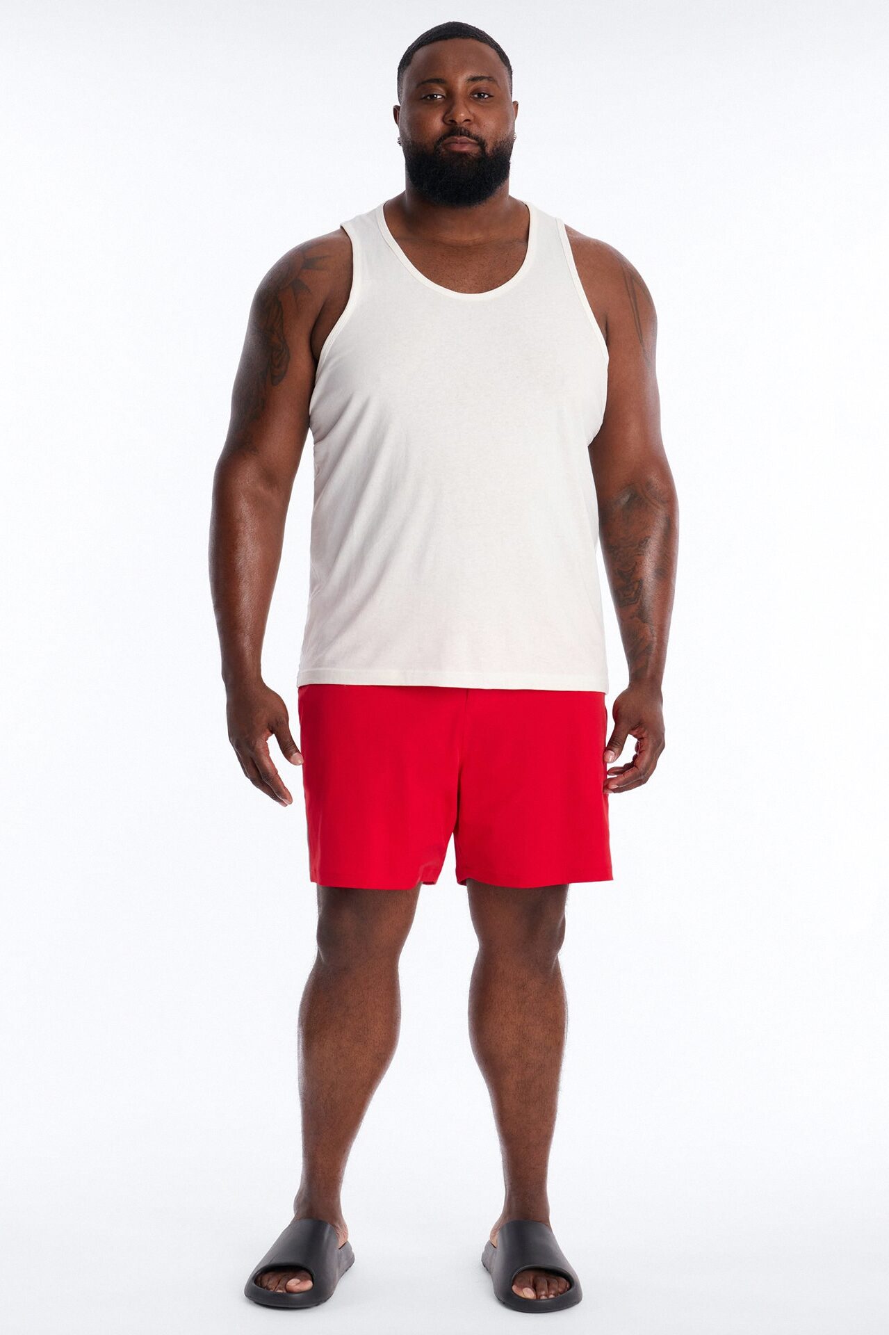 Elevated Stretch Trouser Swim Trunk 6″ - Red