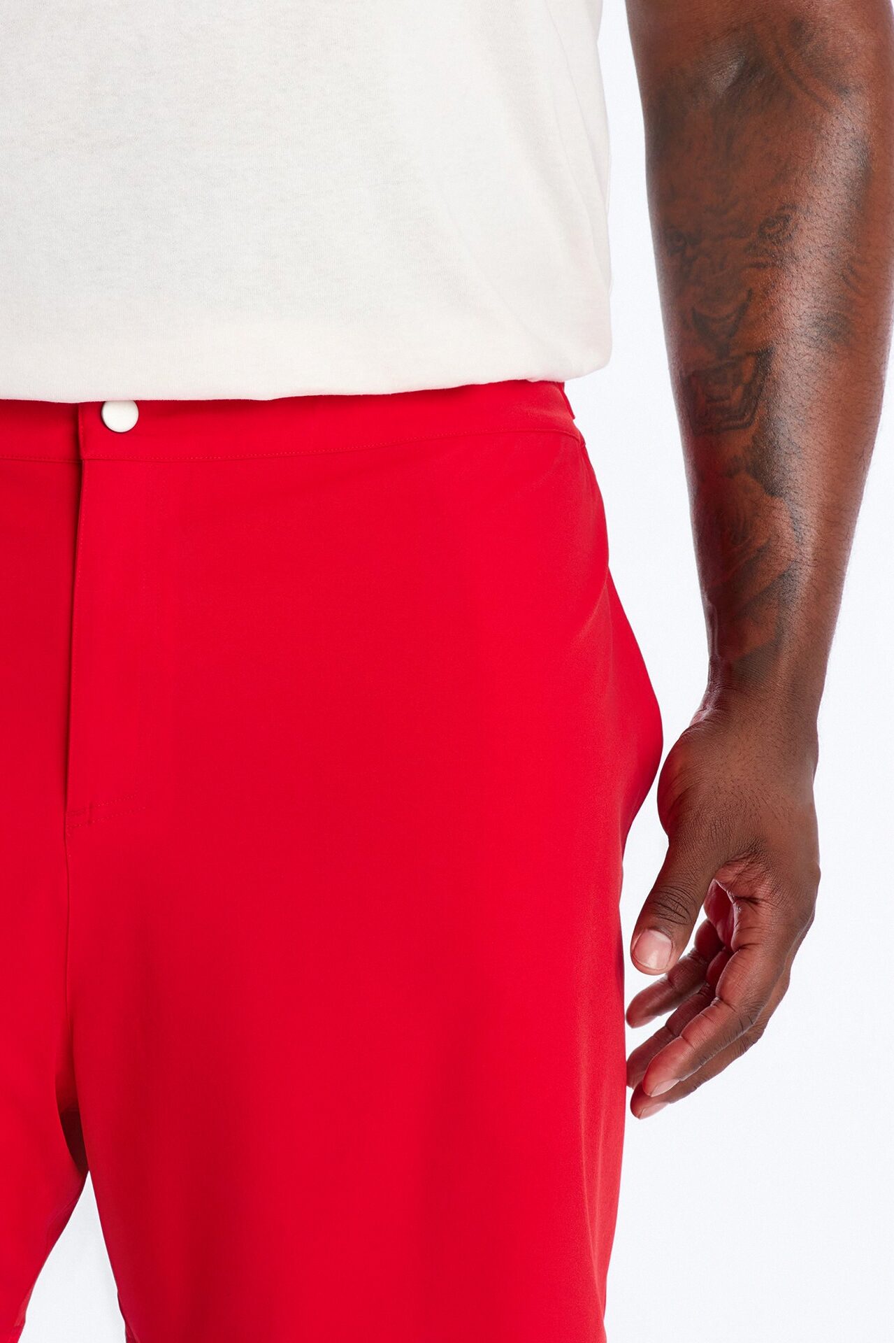 Elevated Stretch Trouser Swim Trunk 6″ - Red