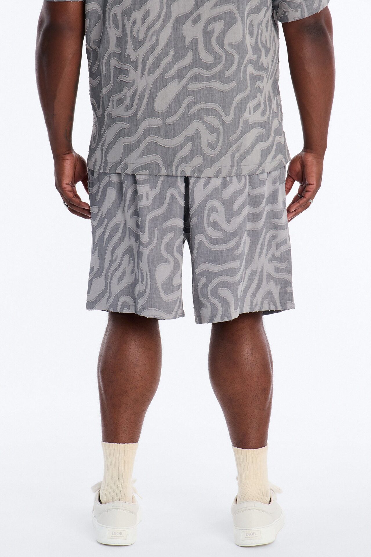 Relaxed Midnight Wave Short - Grey