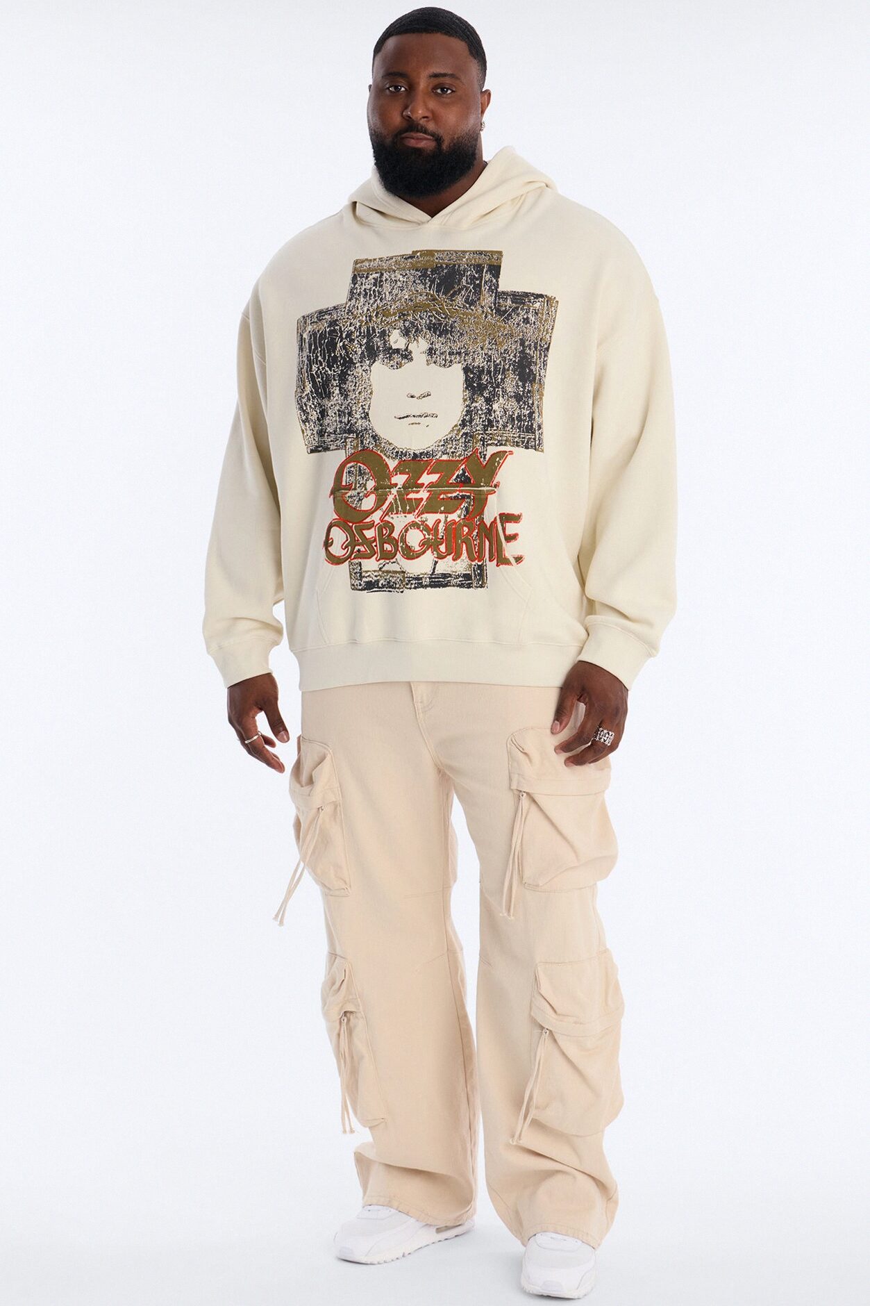 Ozzy Osbourne Tour 88 Vintage Hoodie - Cream