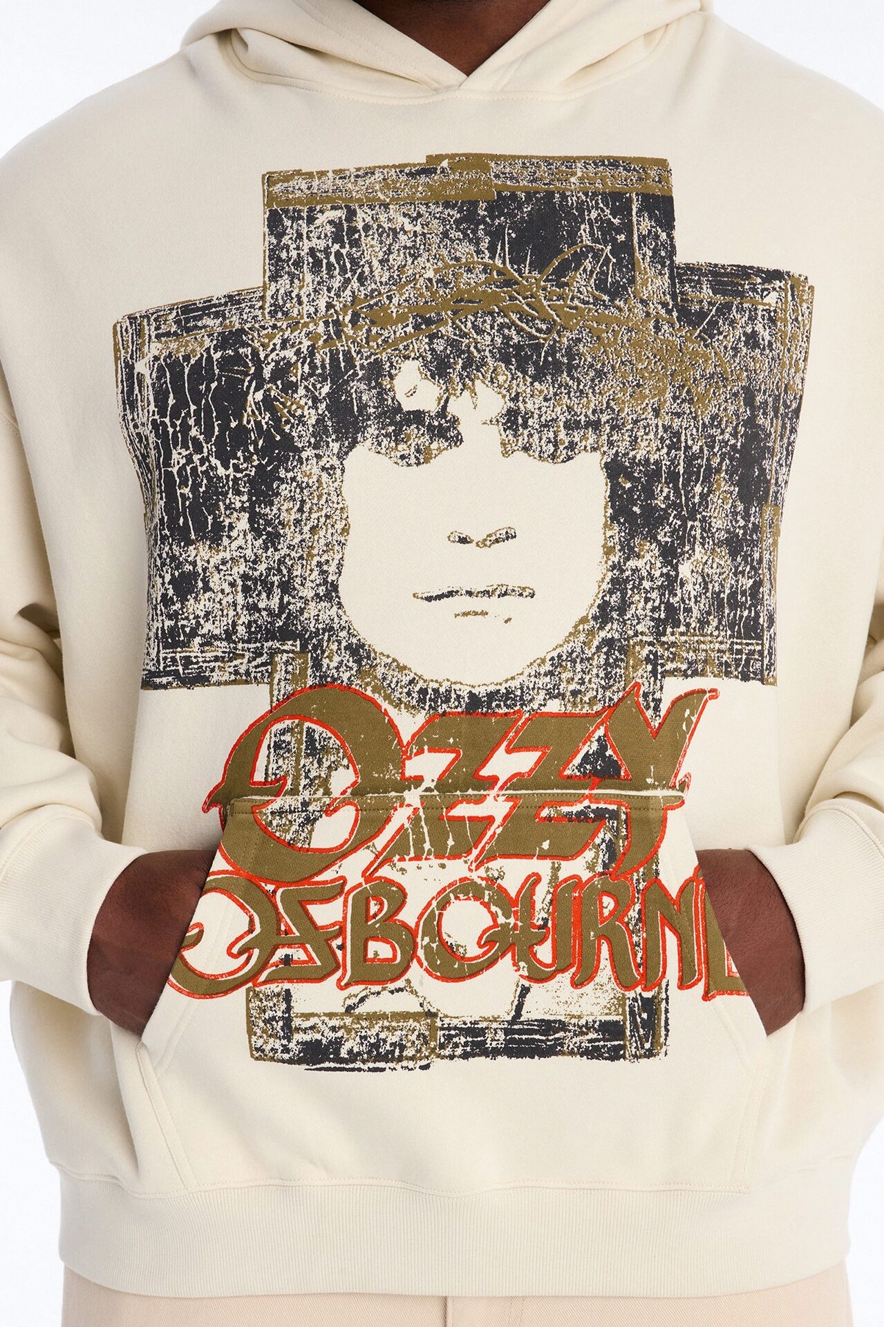 Ozzy Osbourne Tour 88 Vintage Hoodie - Cream