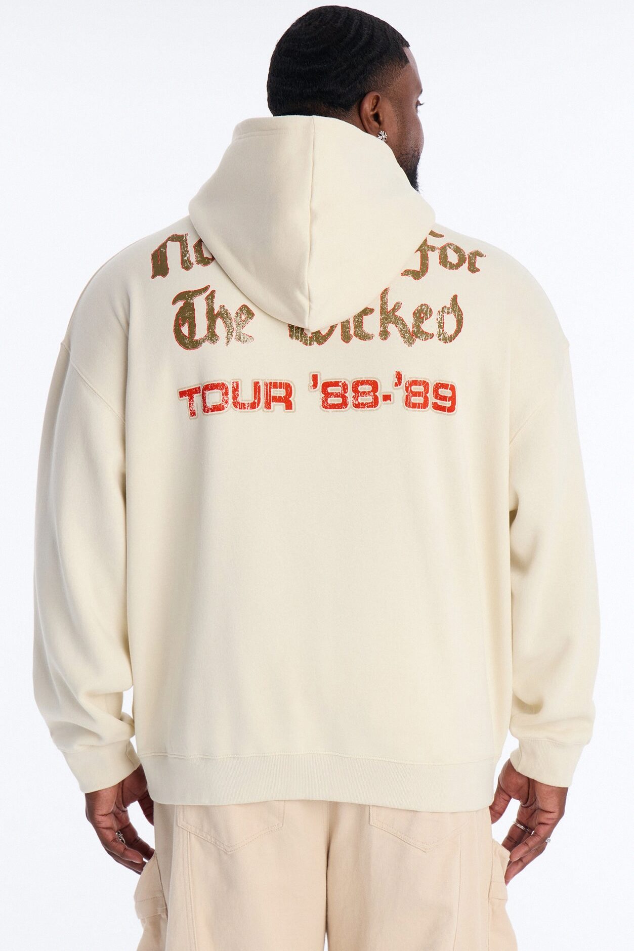Ozzy Osbourne Tour 88 Vintage Hoodie - Cream