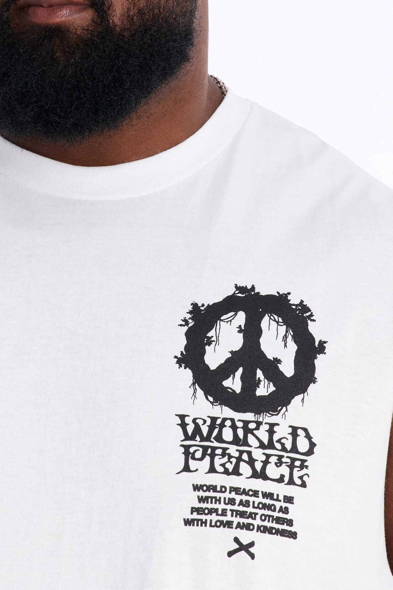 World Peace Muscle Tee - White
