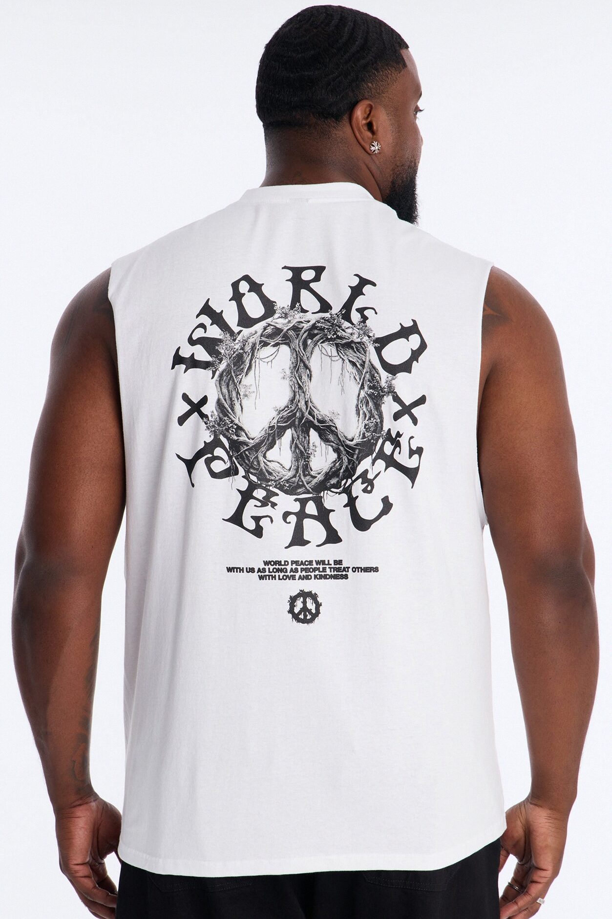World Peace Muscle Tee - White