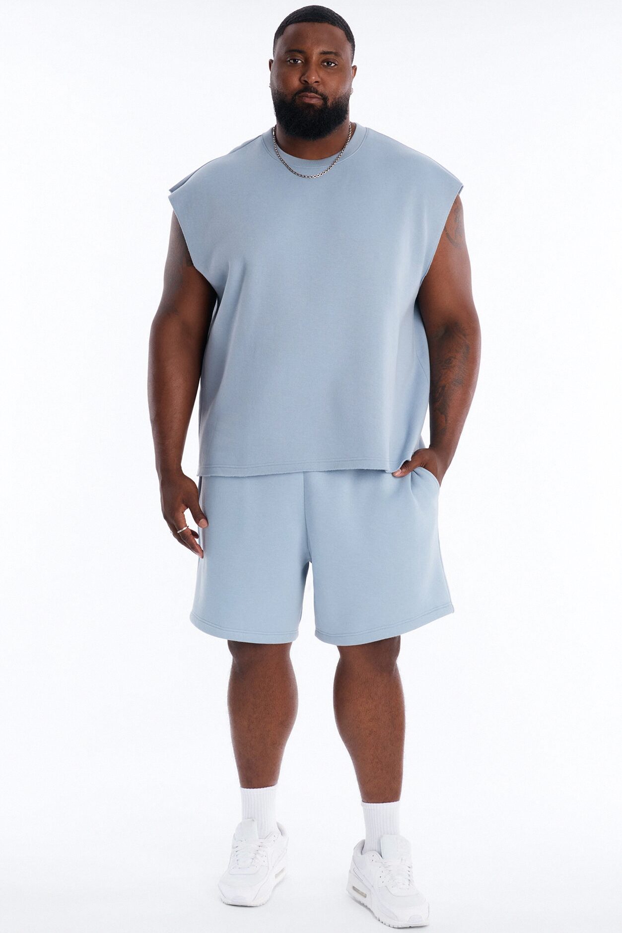 Tyson Relaxed Muscle Tee - Slate Blue
