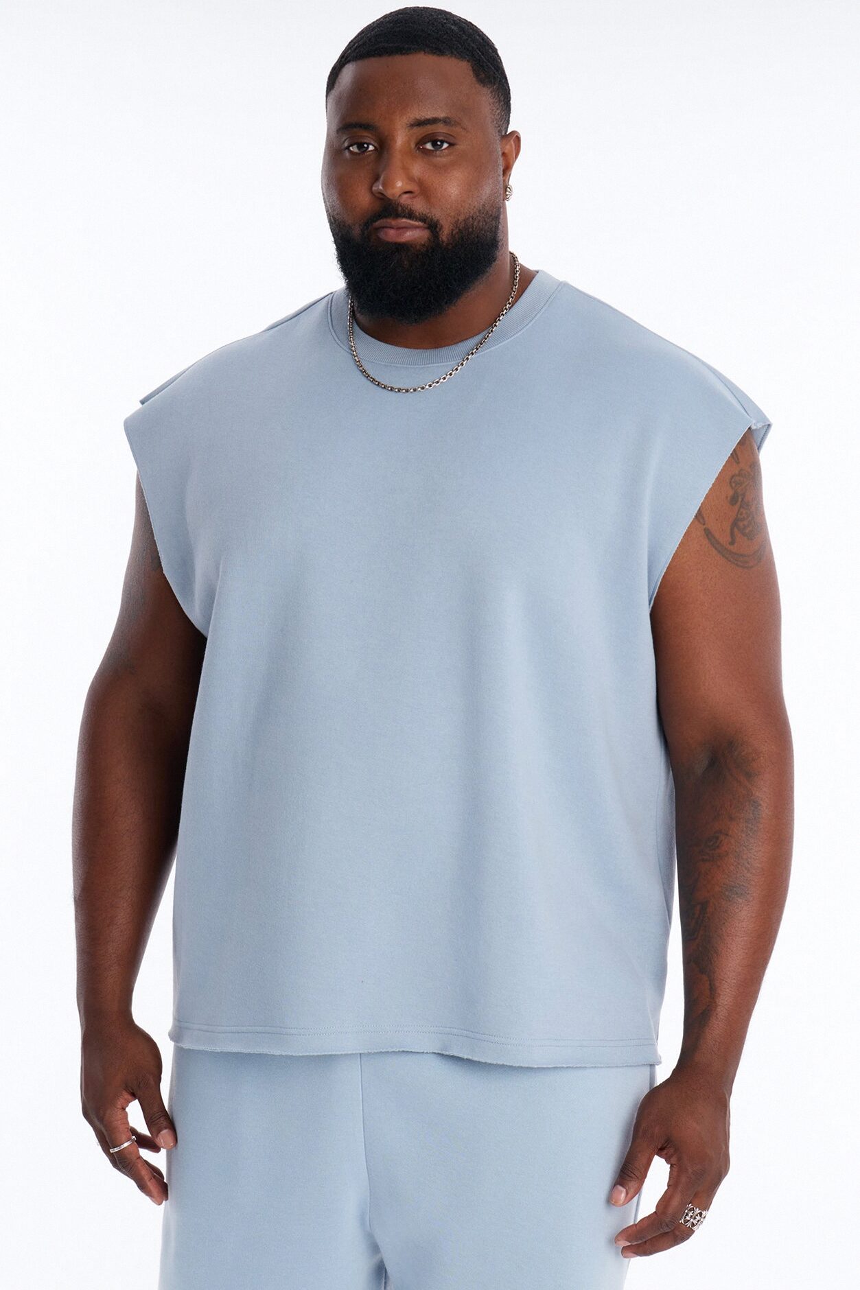 Tyson Relaxed Muscle Tee - Slate Blue
