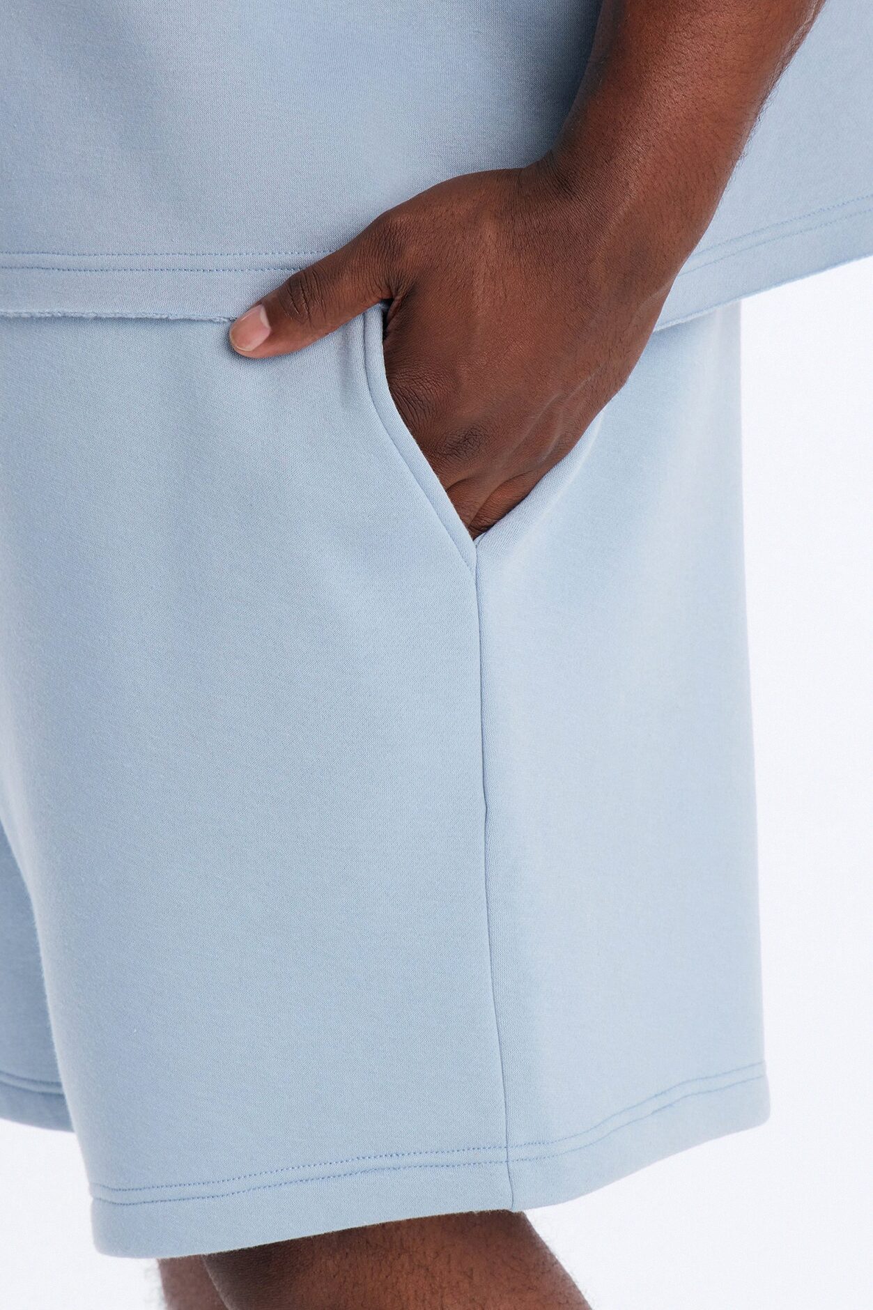 Tyson Sweatshort - Slate Blue