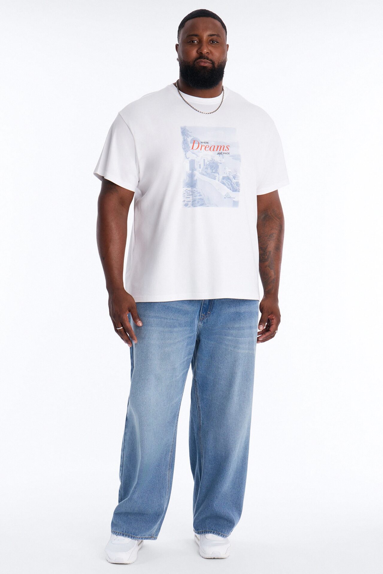 Santorini Dreams Short Sleeve Tee - White