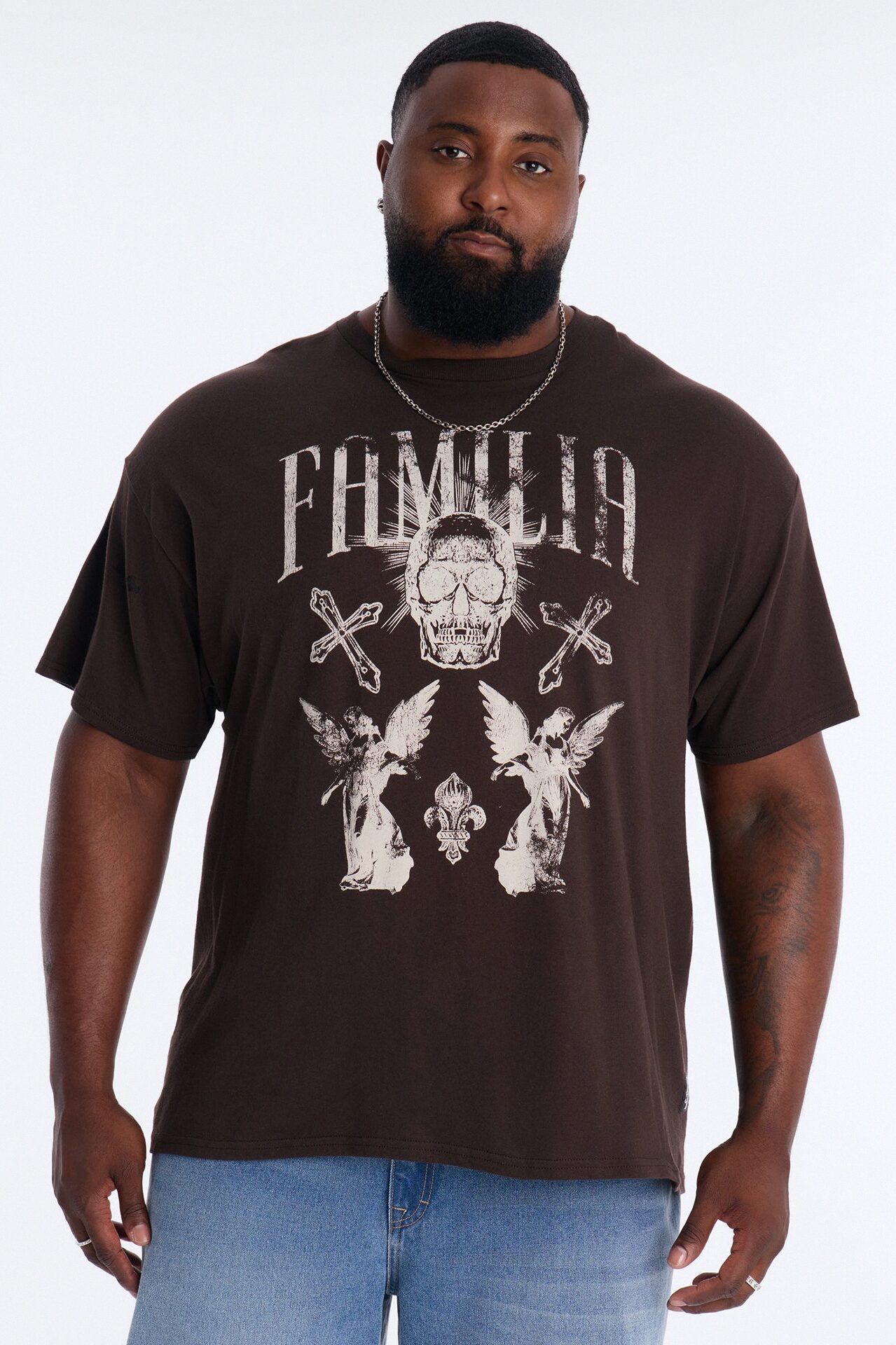 La Familia Angels Short Sleeve Tee - Brown