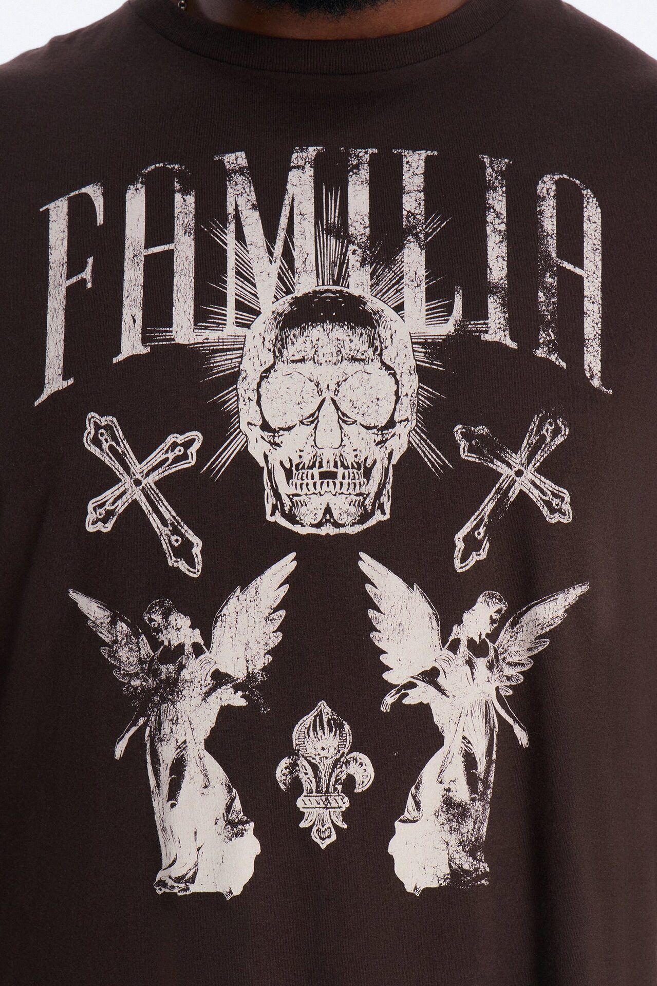 La Familia Angels Short Sleeve Tee - Brown