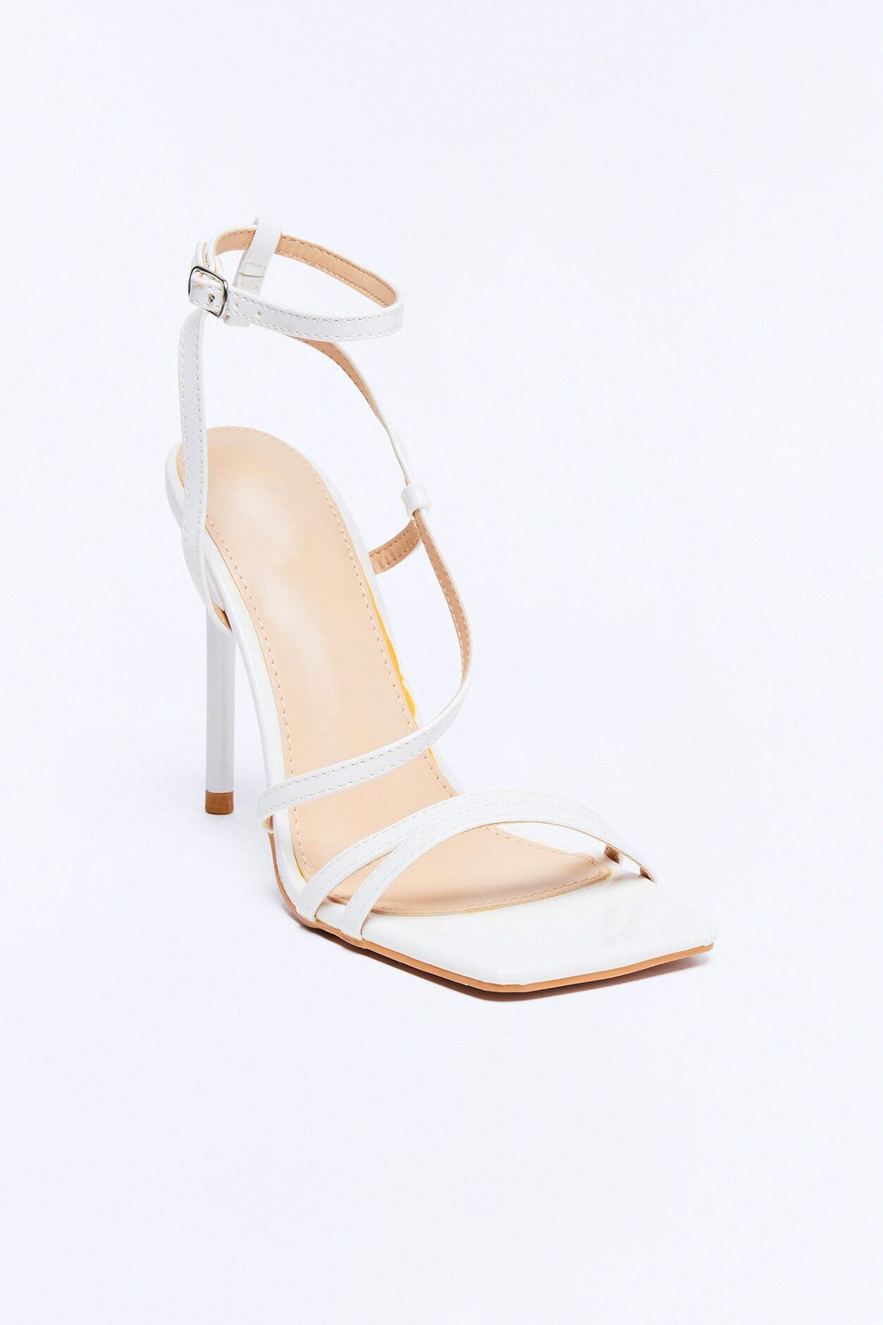 Gaia Heeled Sandals - White