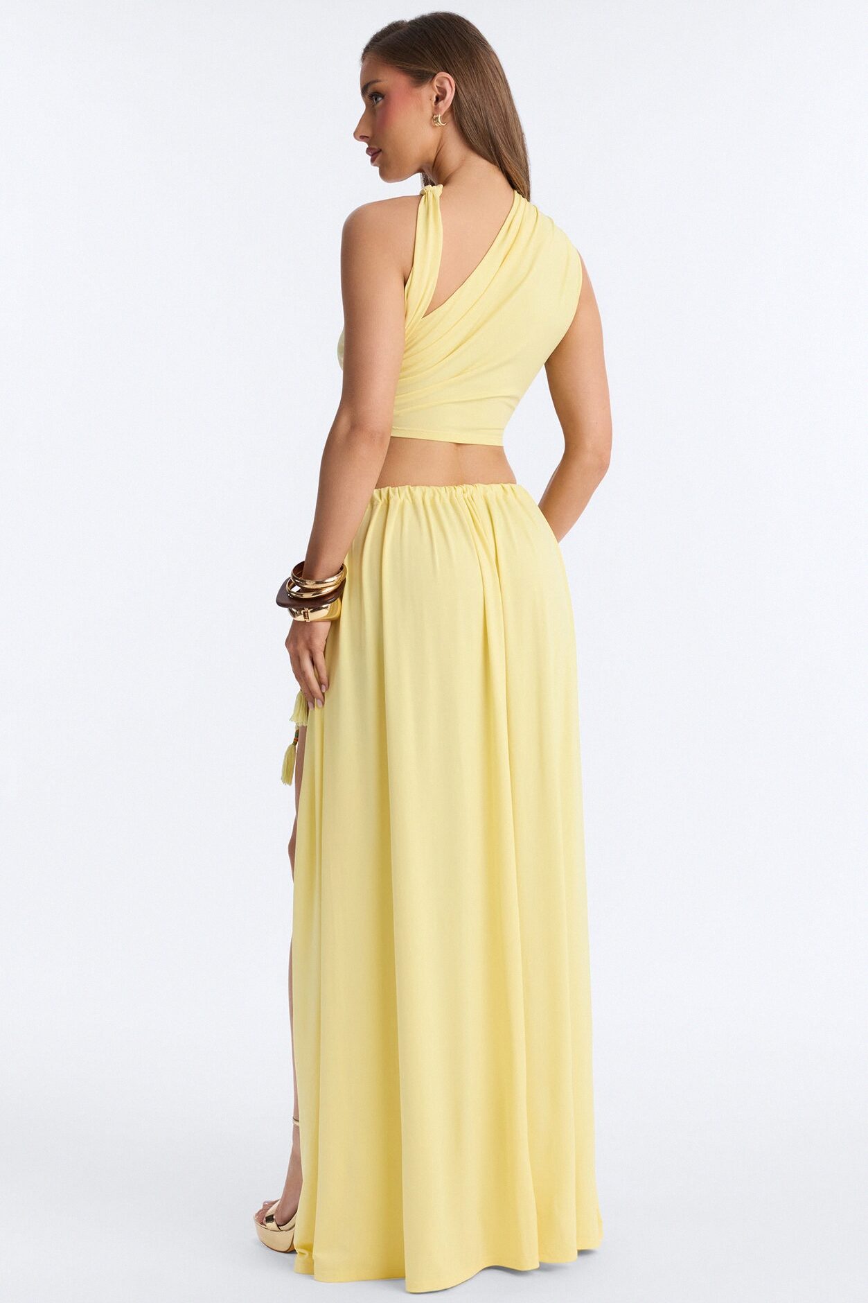 Riley Maxi Skirt Set - Yellow