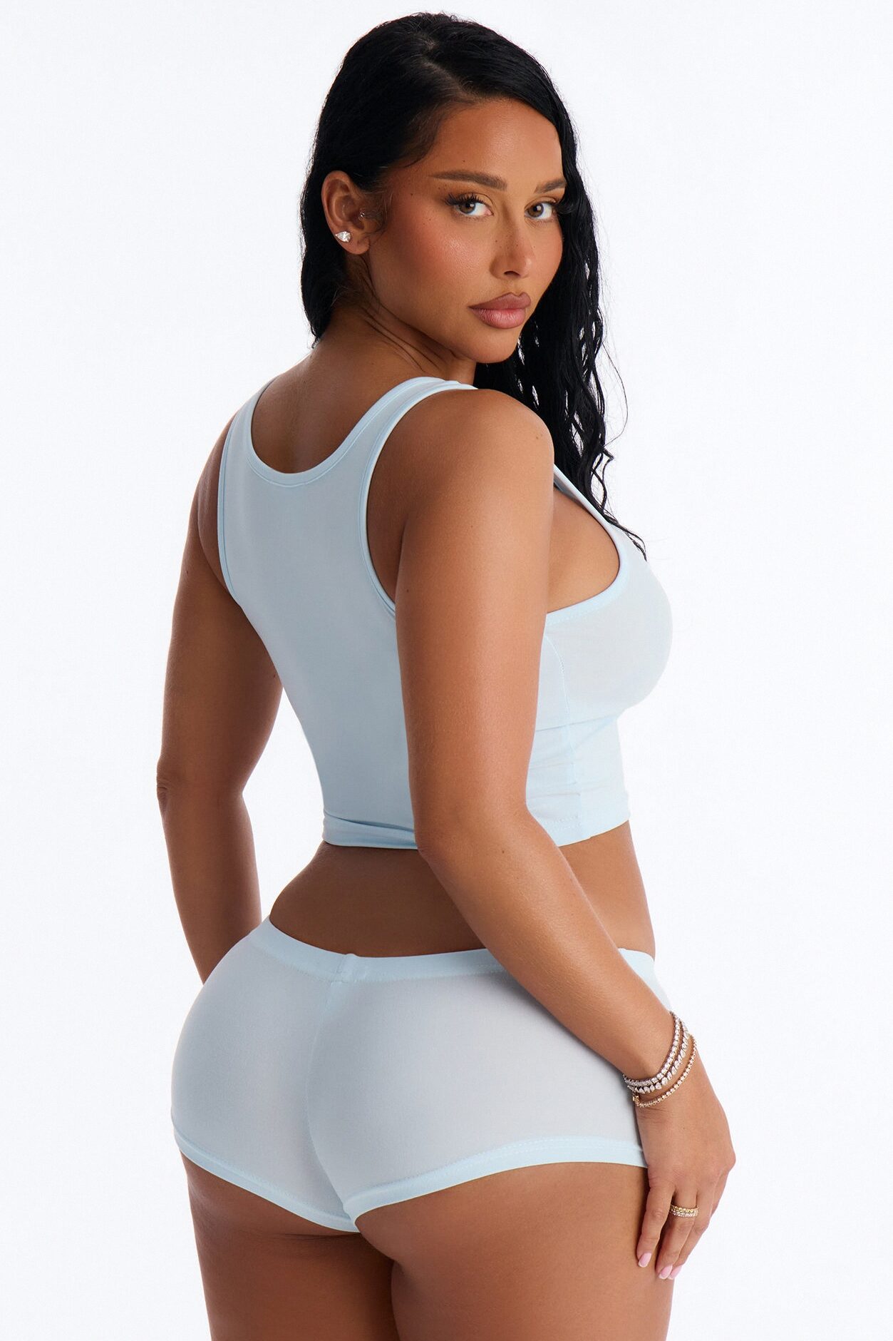 Brides Besties PJ Tank & Short Set - Light Blue