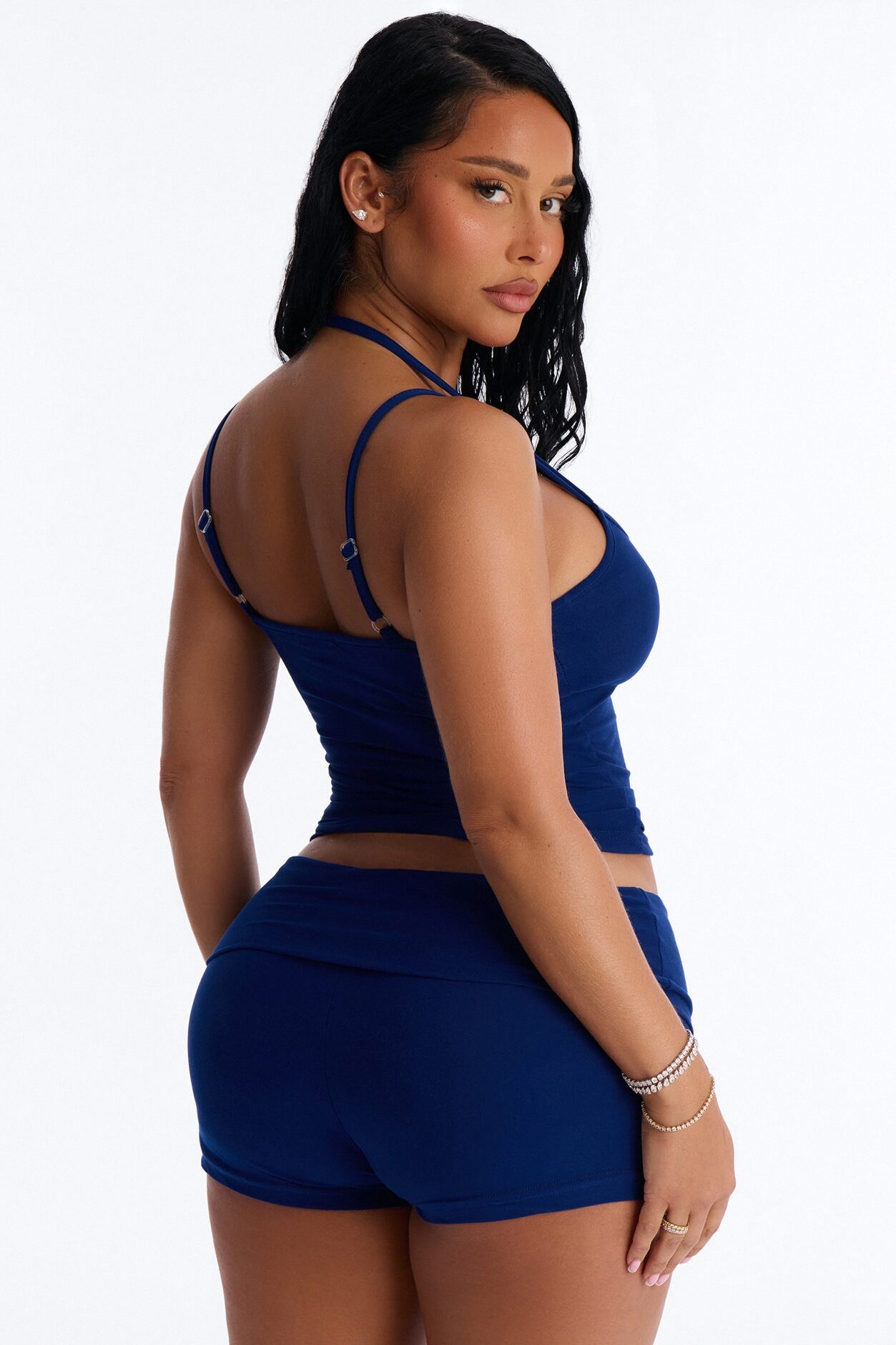 Lonely Night PJ Short Set - Navy