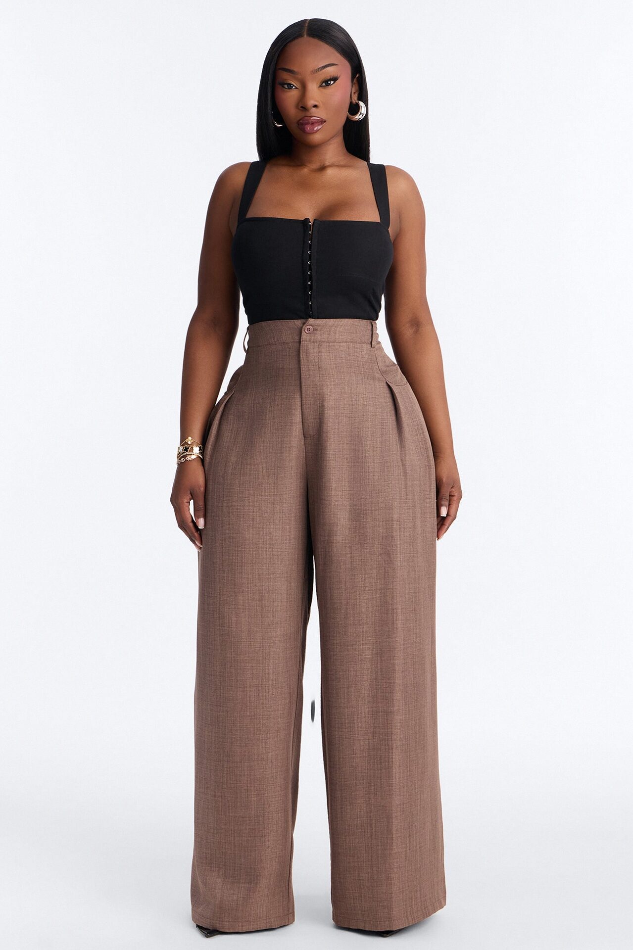 Matson Wide Leg Trouser - Caffe