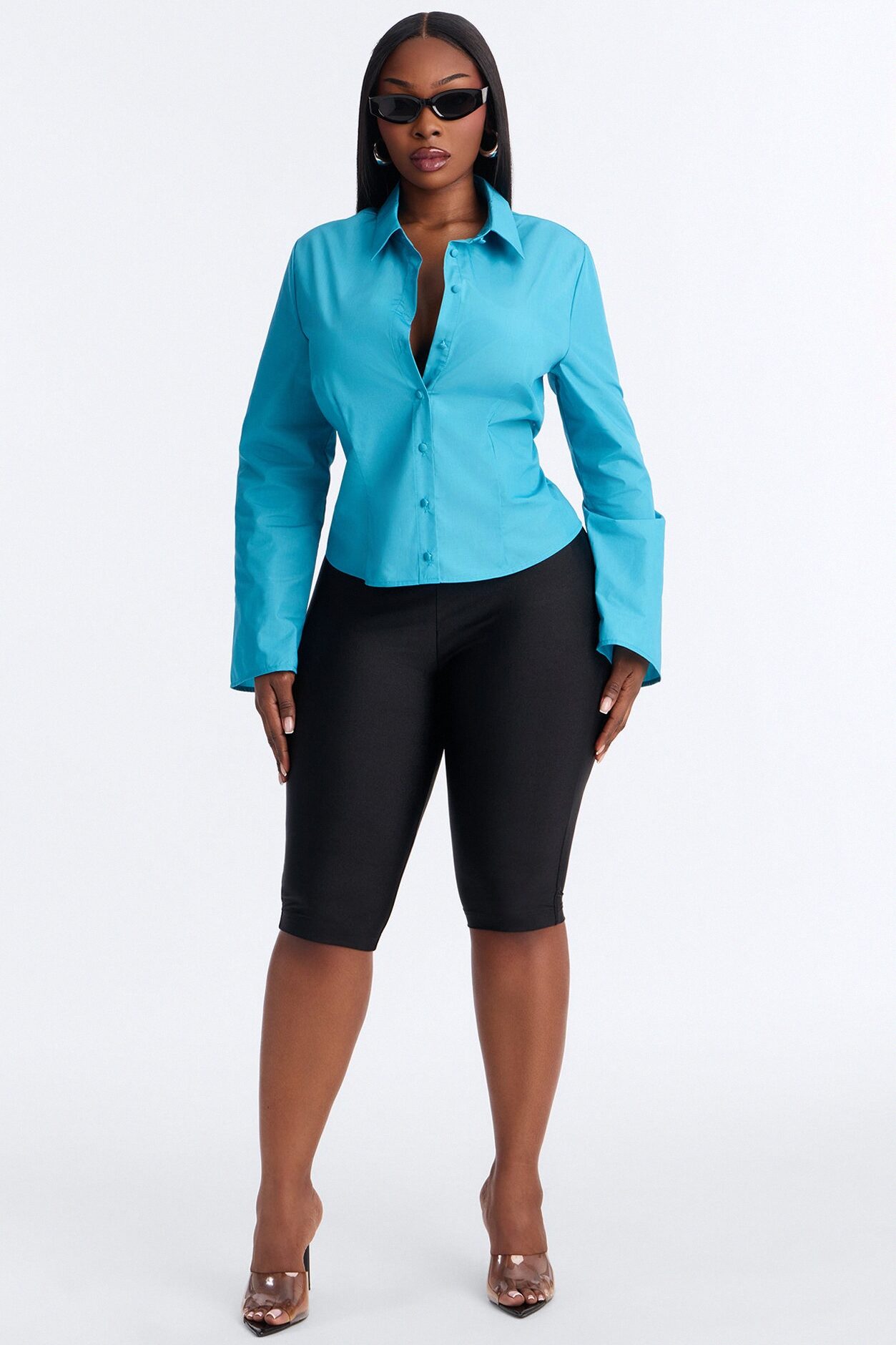 Morgan Poplin Shirt - Teal