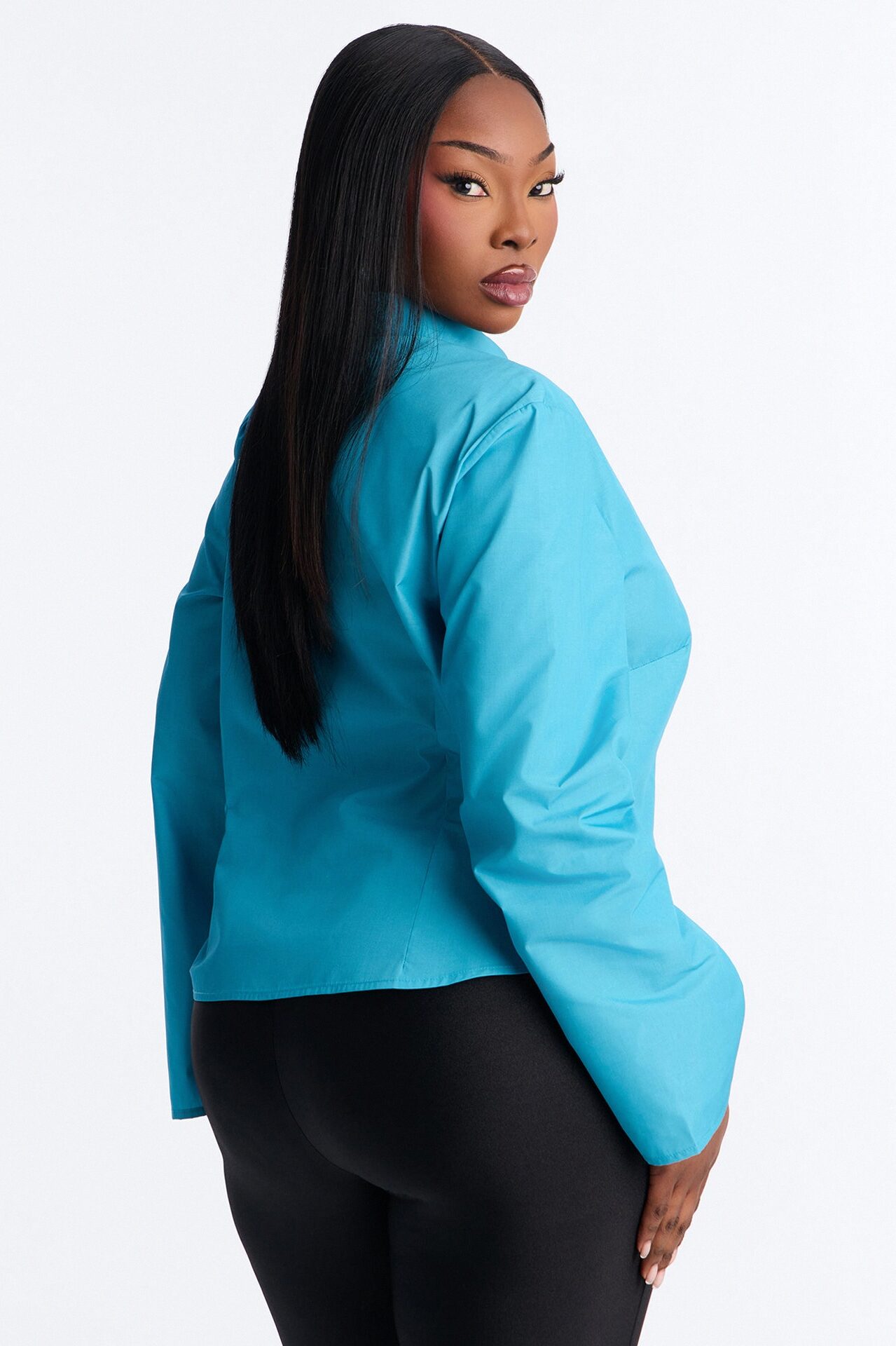 Morgan Poplin Shirt - Teal