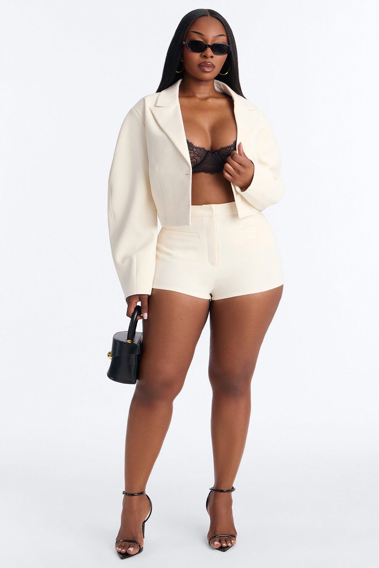 Kennedy High Rise Cheeky Short - Ivory