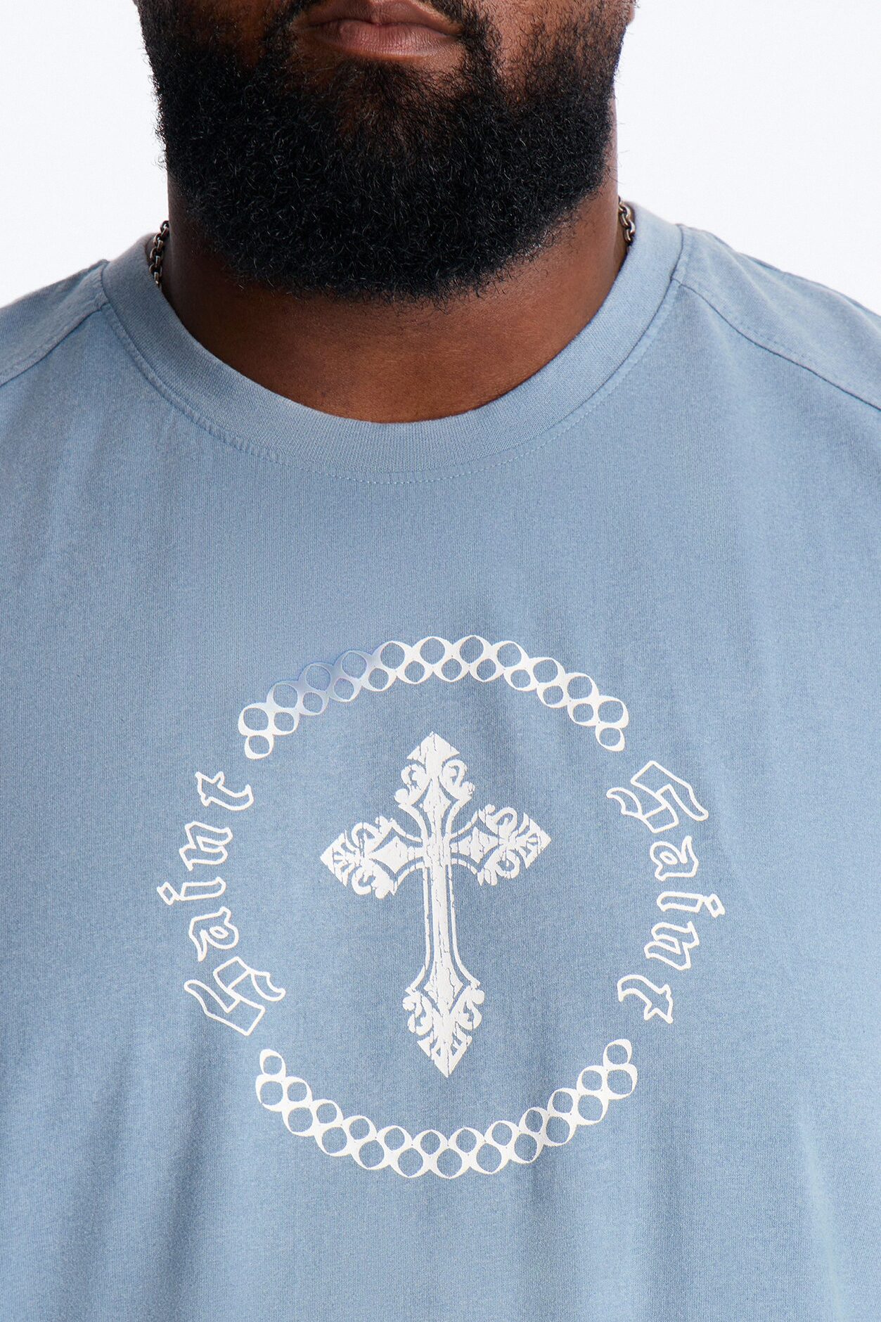 Forsaken Washed Muscle Tee - Blue