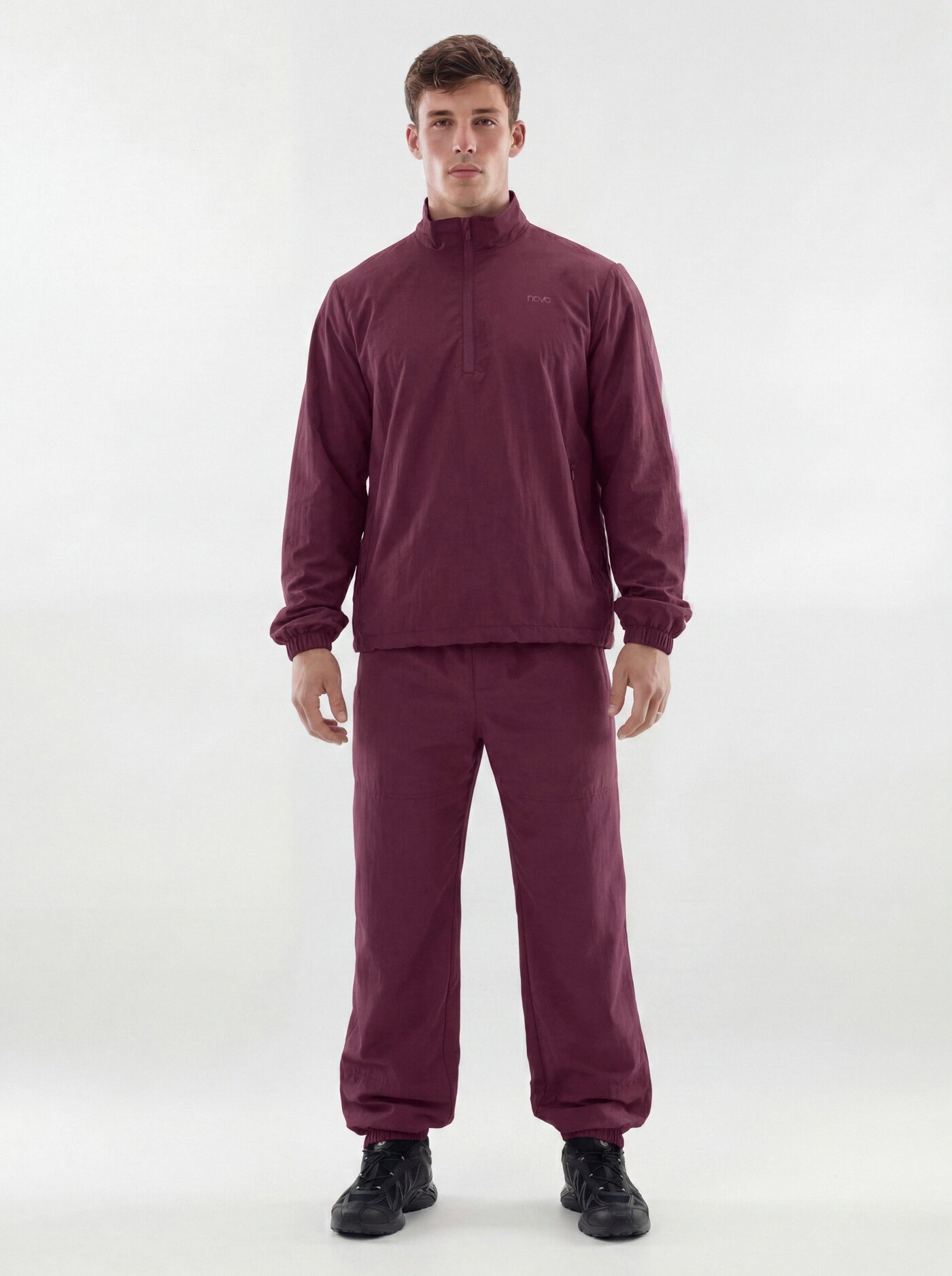 CoreNylon Half Zip Jacket - Merlot