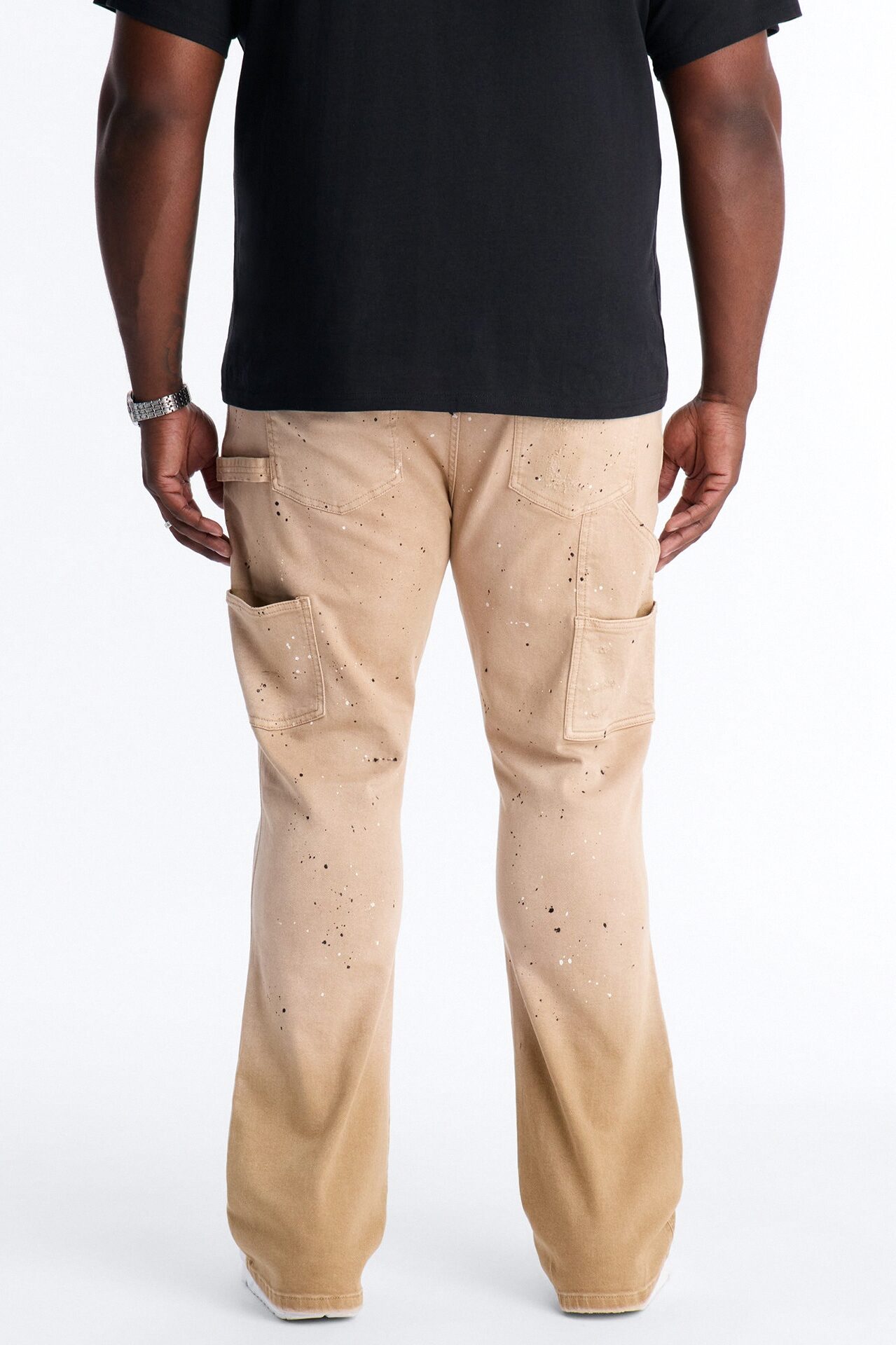 Stacked Skinny Flare Old Painters Carpenter Jean - Khaki