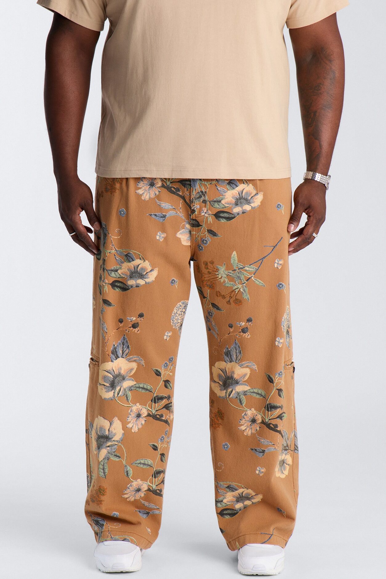Wide Leg Destiny Flora Pant - Brown