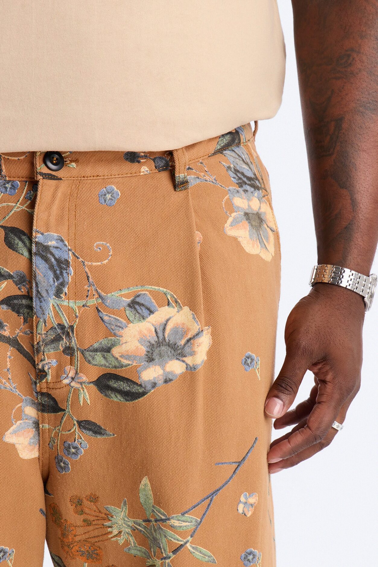 Wide Leg Destiny Flora Pant - Brown