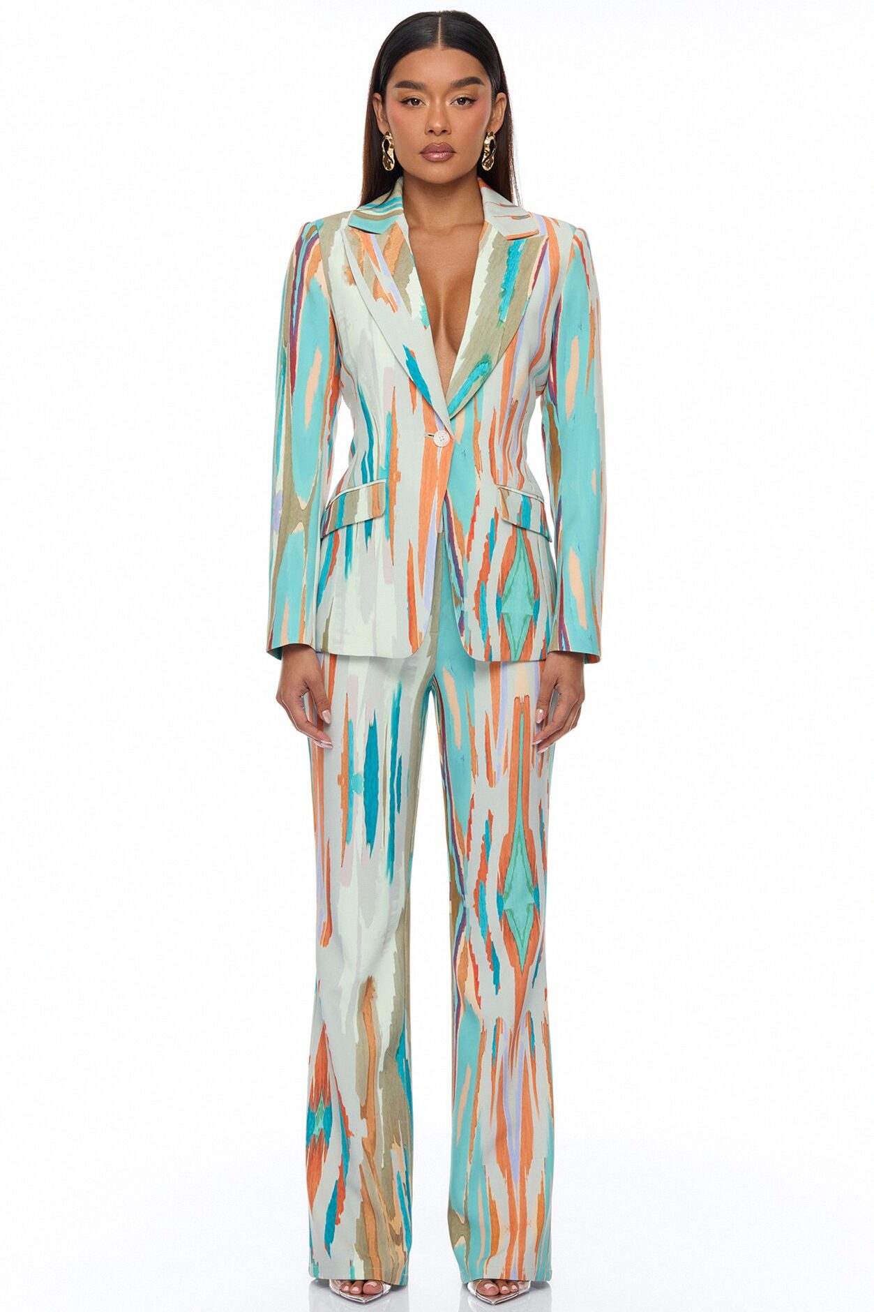 Daydreaming Pant Set - Turquoise/combo