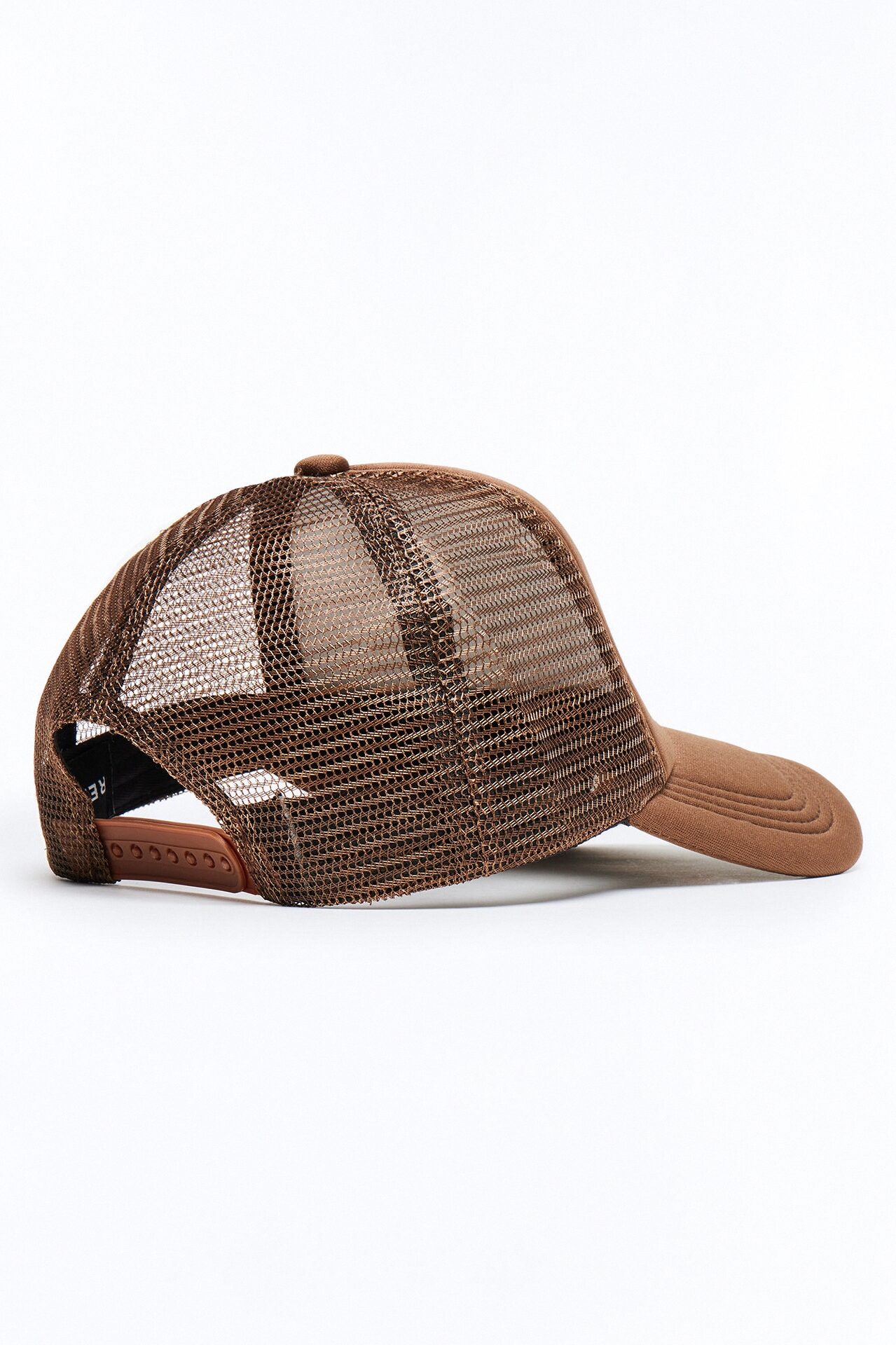 No Fcks Given Trucker Snapback Hat - Brown