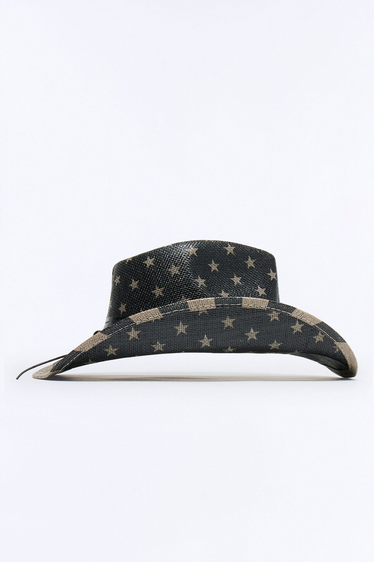 Stars And Stripes Studded Cowboy Hat - Black/combo