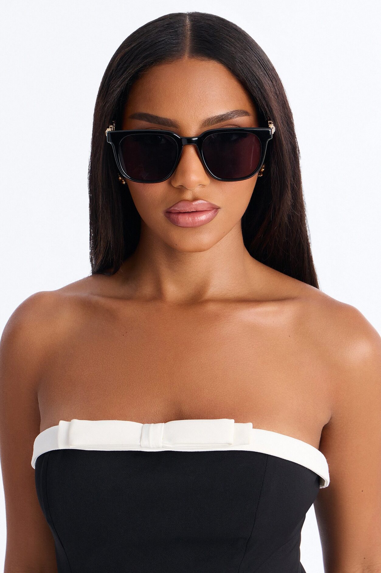 Diamond Bouquet Sunglasses - Black