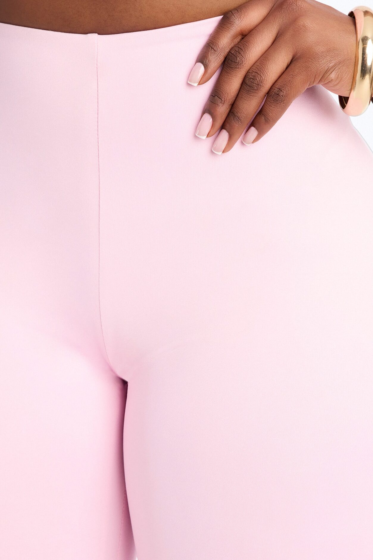 Contour Double Lined Capri Pant - Light Pink