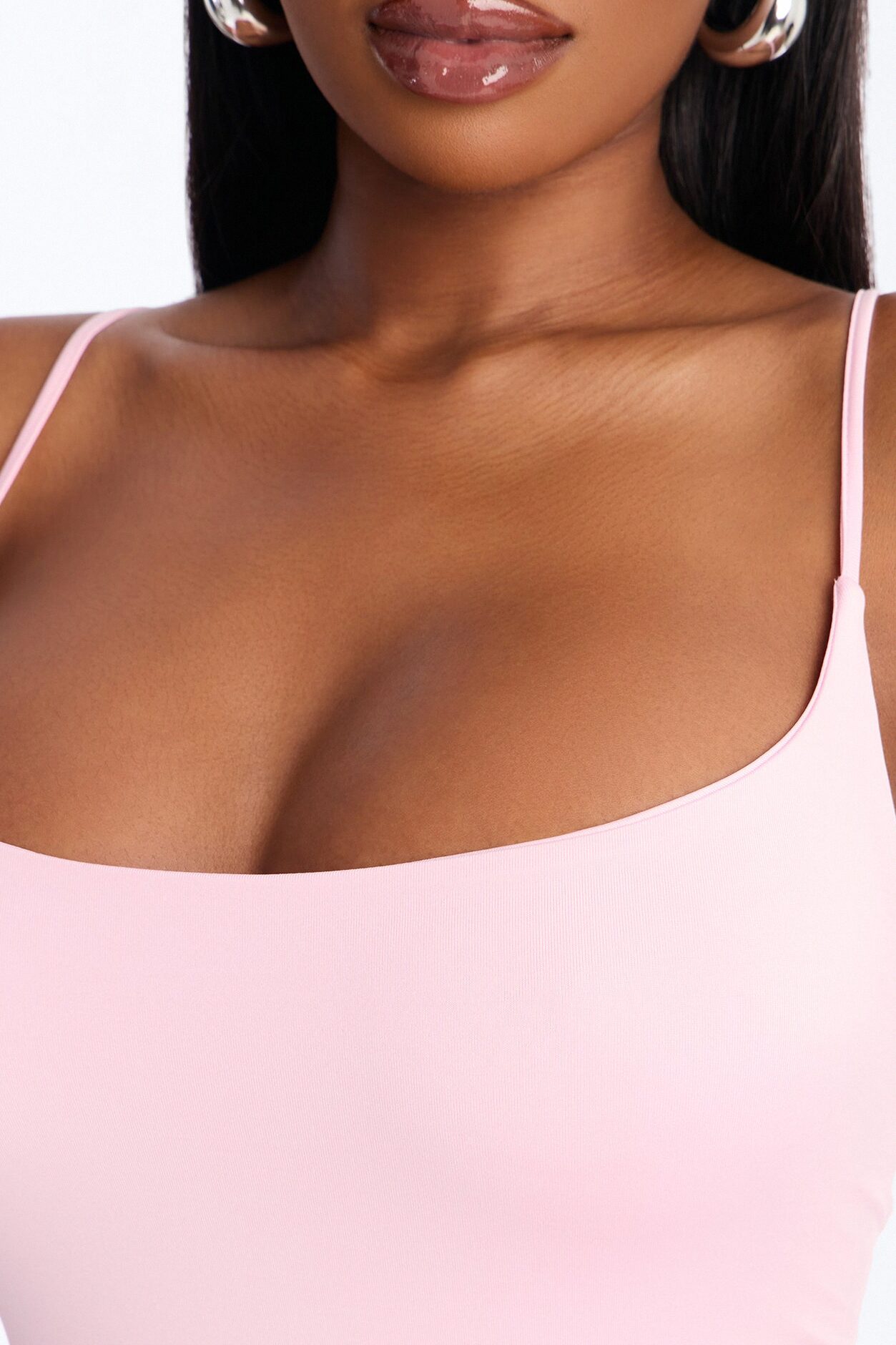 Contour Double Lined Cami Top - Light Pink