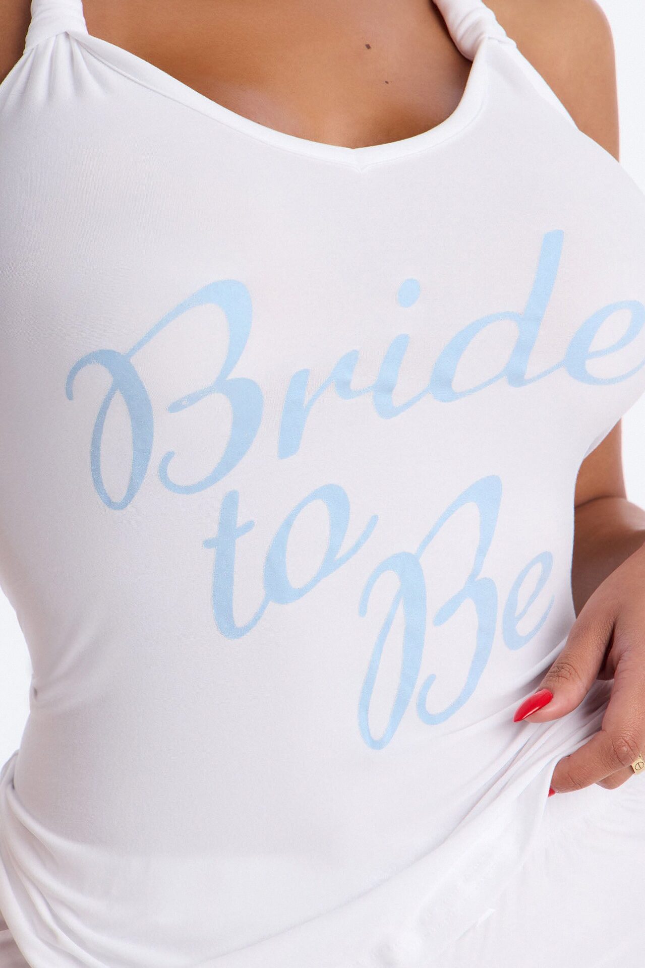 Bride To Be Tank & Short PJ Set - Light Blue